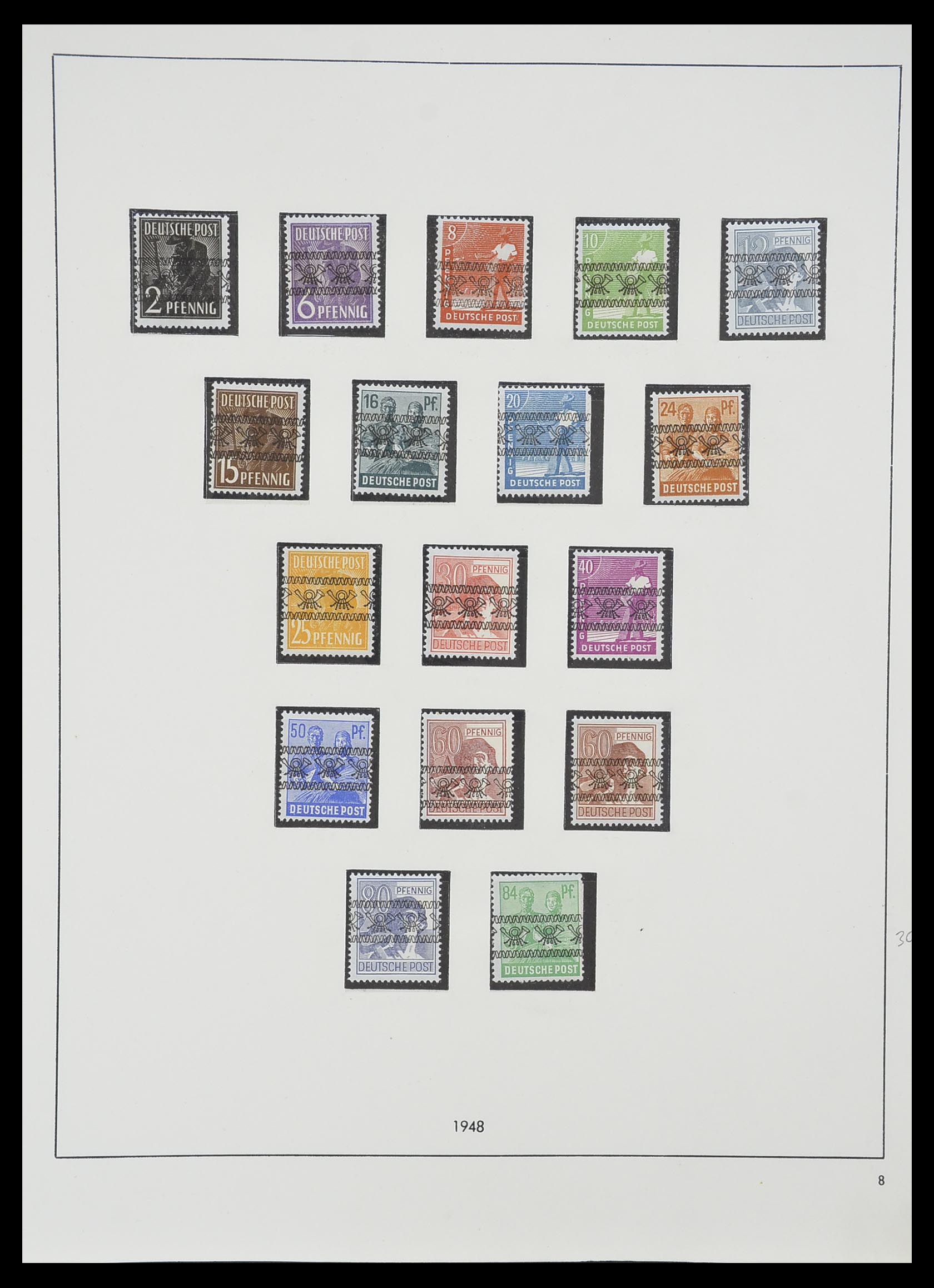 33351 015 - Postzegelverzameling 33351 Geallieerde Zone 1945-1949.