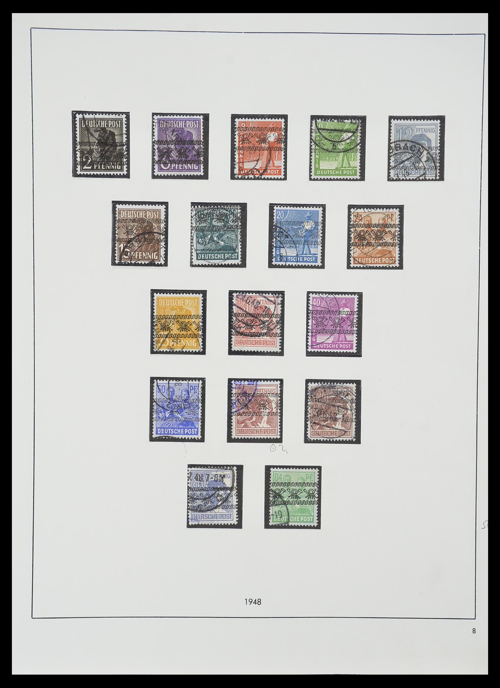 33351 016 - Postzegelverzameling 33351 Geallieerde Zone 1945-1949.