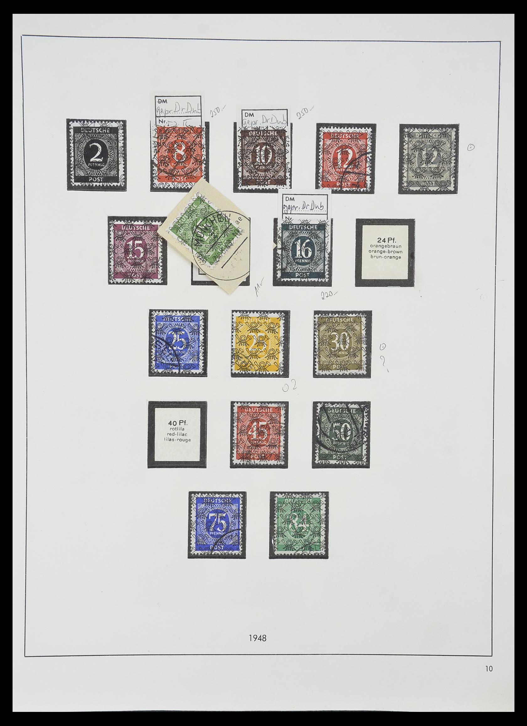 33351 020 - Postzegelverzameling 33351 Geallieerde Zone 1945-1949.