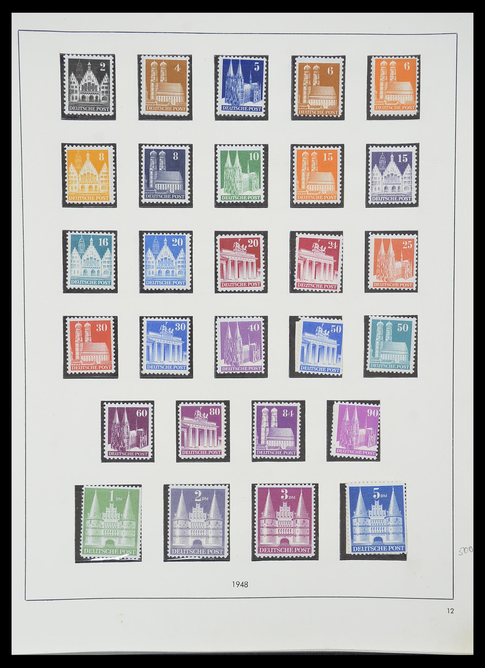 33351 023 - Postzegelverzameling 33351 Geallieerde Zone 1945-1949.