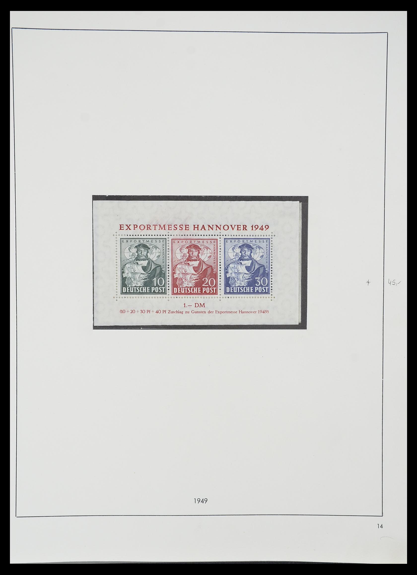 33351 026 - Postzegelverzameling 33351 Geallieerde Zone 1945-1949.