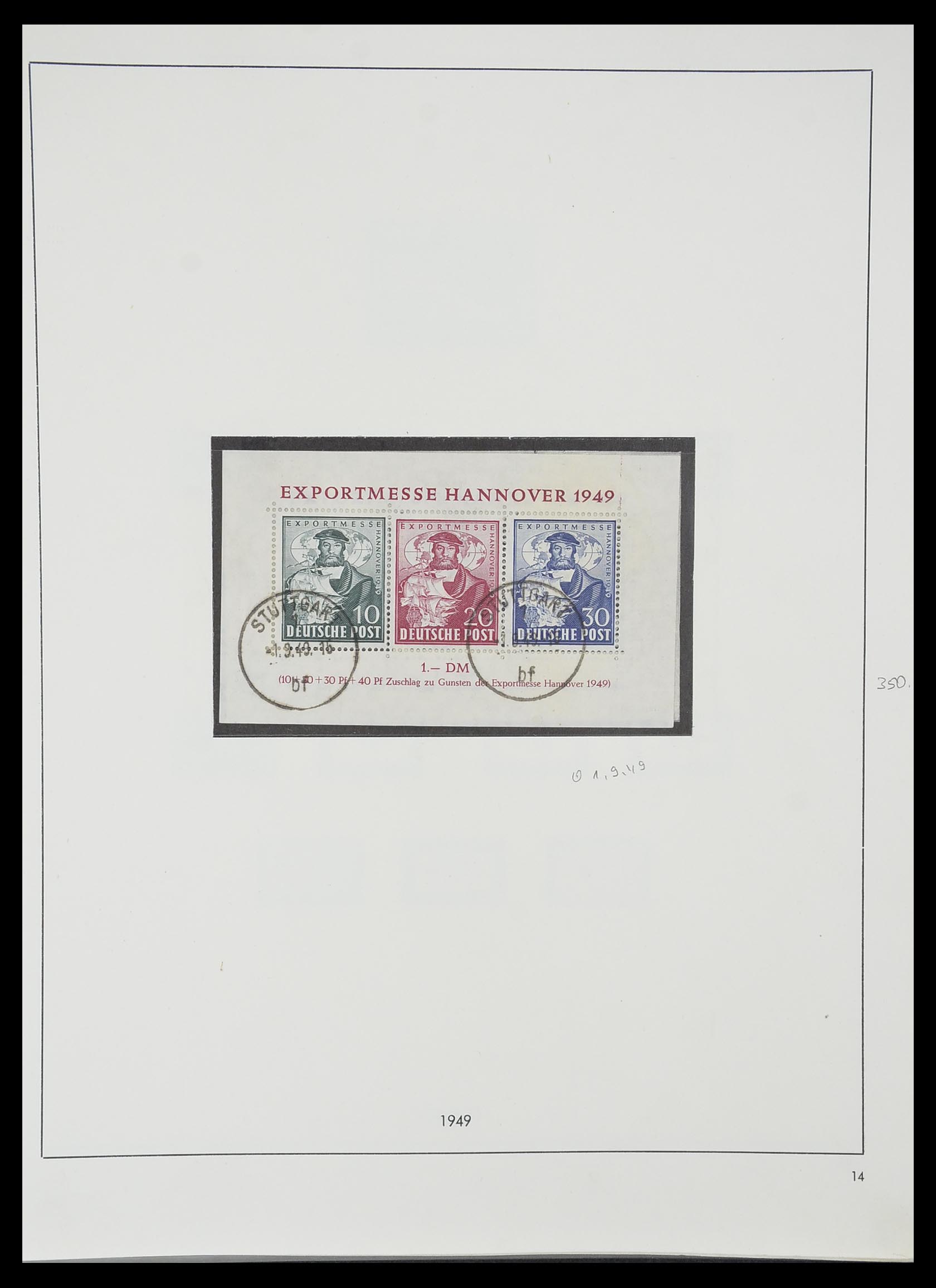 33351 027 - Postzegelverzameling 33351 Geallieerde Zone 1945-1949.