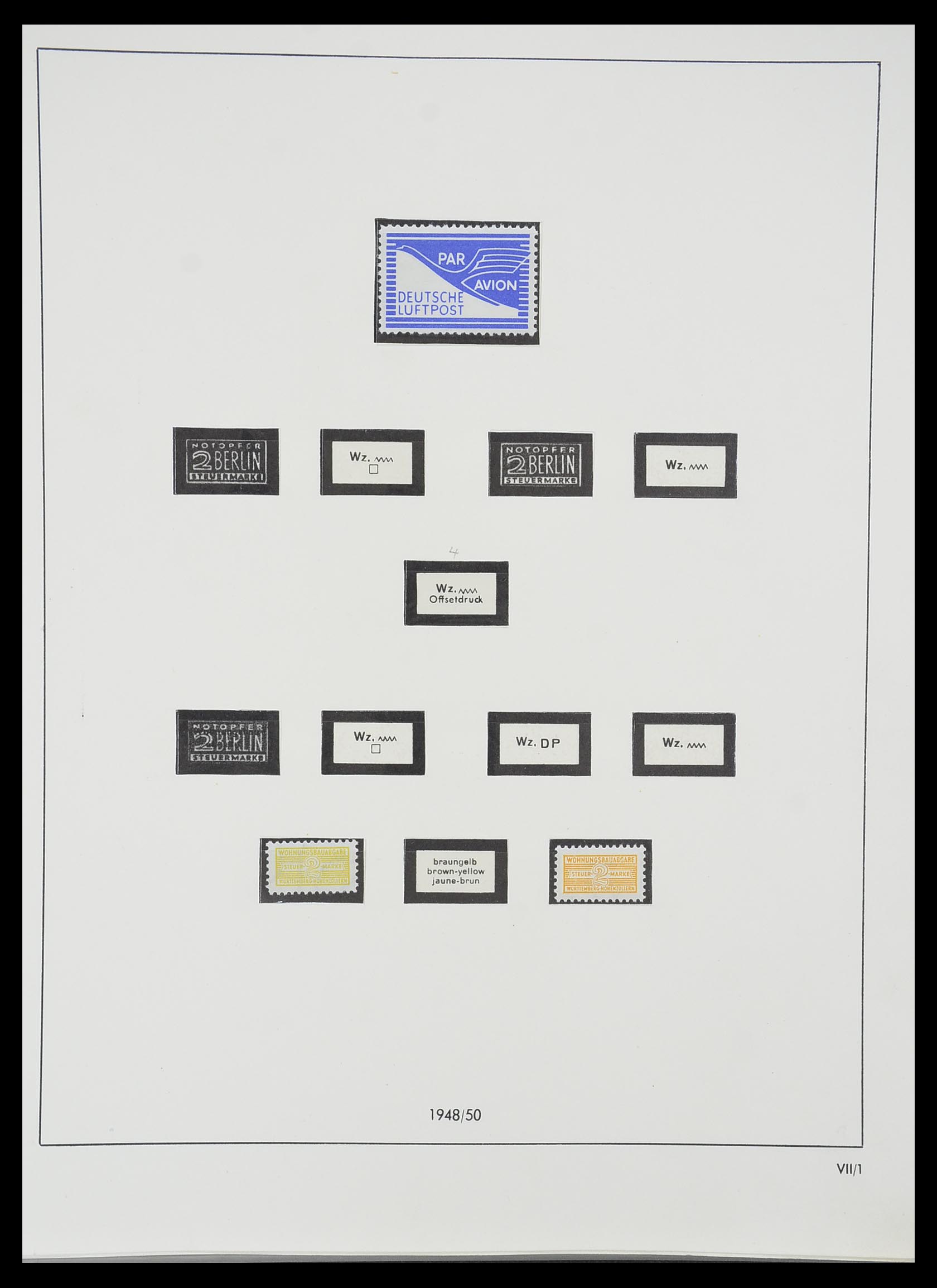 33351 028 - Stamp collection 33351 Allied Zone 1945-1949.