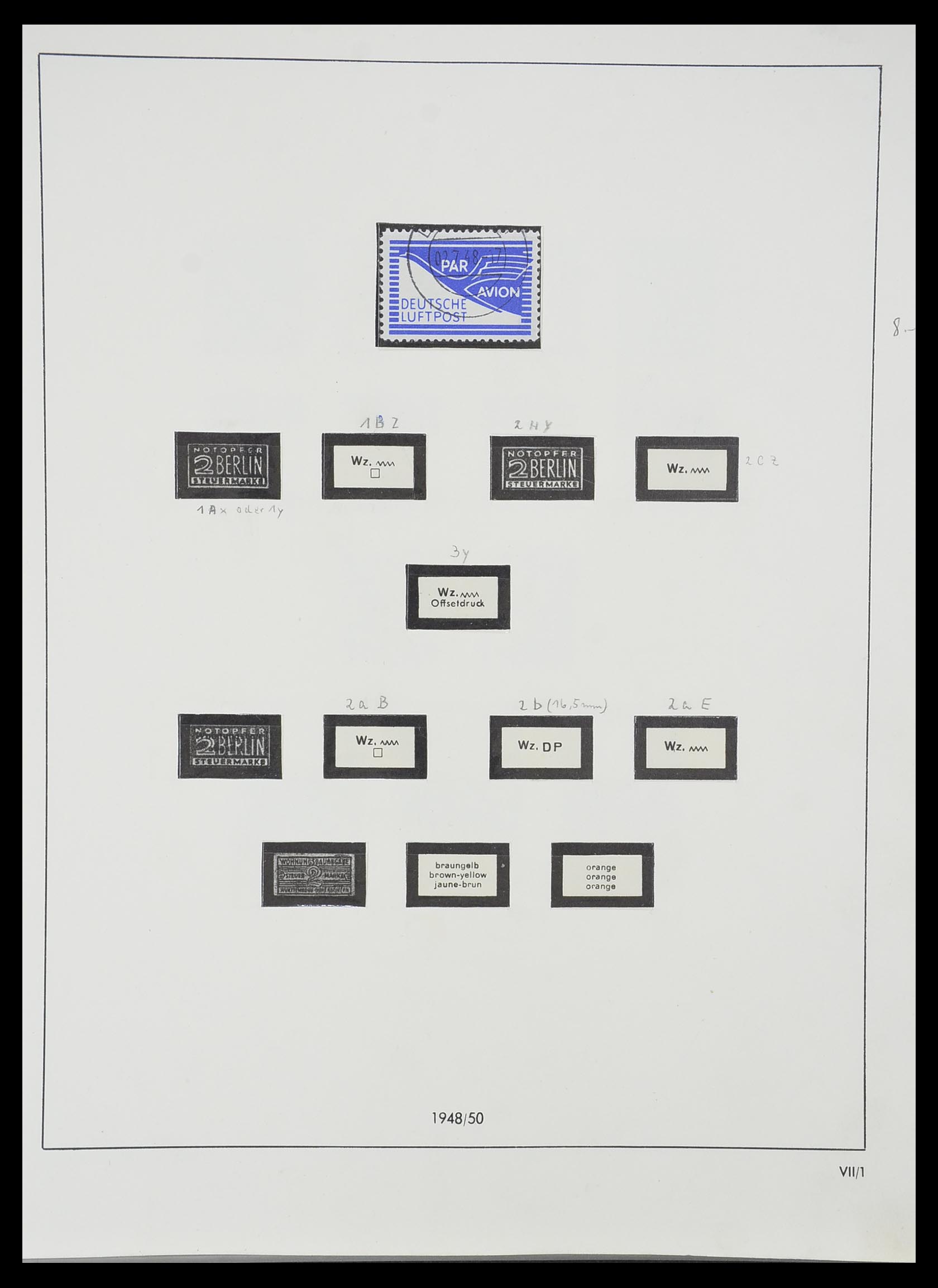 33351 029 - Postzegelverzameling 33351 Geallieerde Zone 1945-1949.