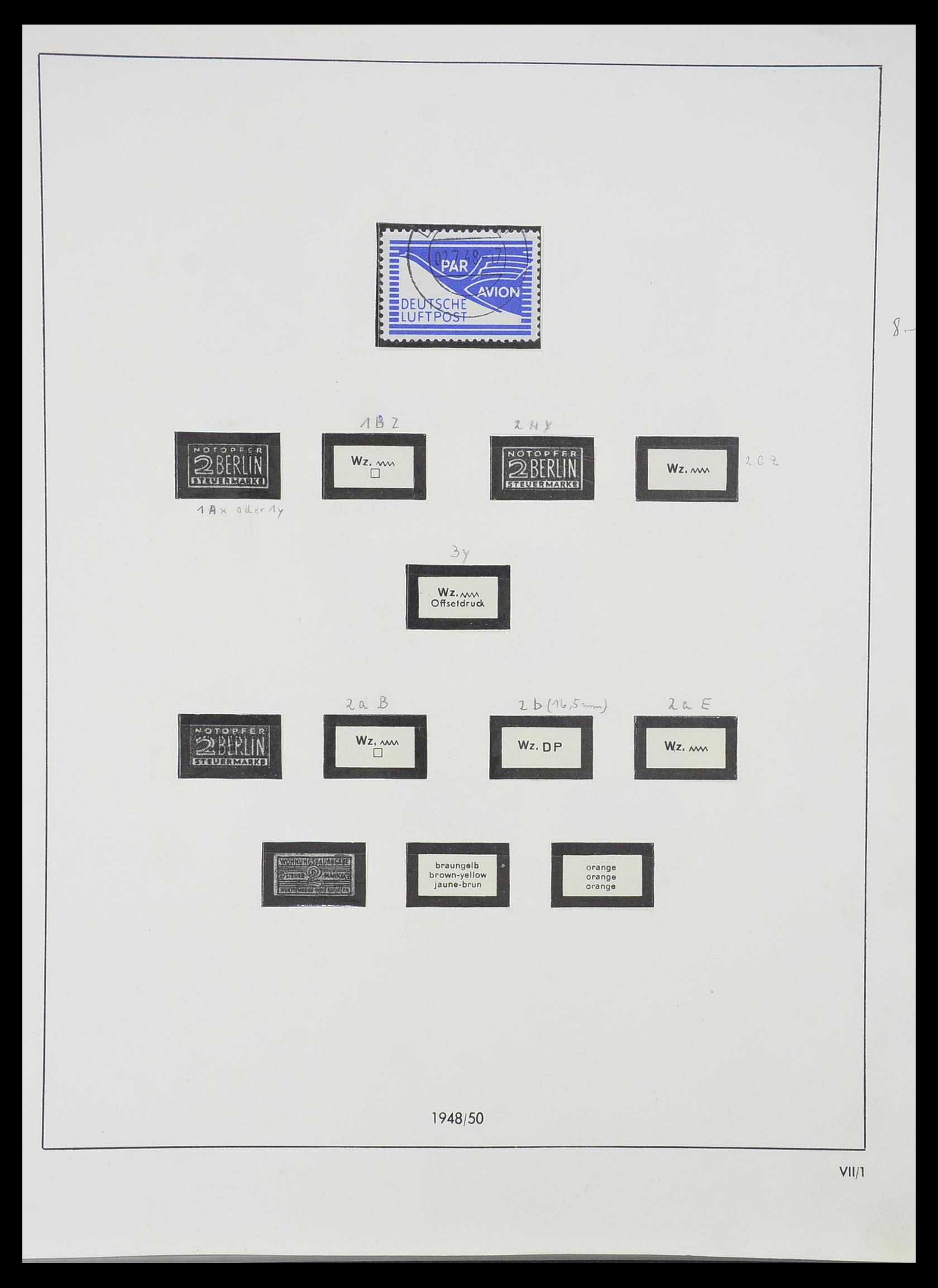 33351 029 - Stamp collection 33351 Allied Zone 1945-1949.