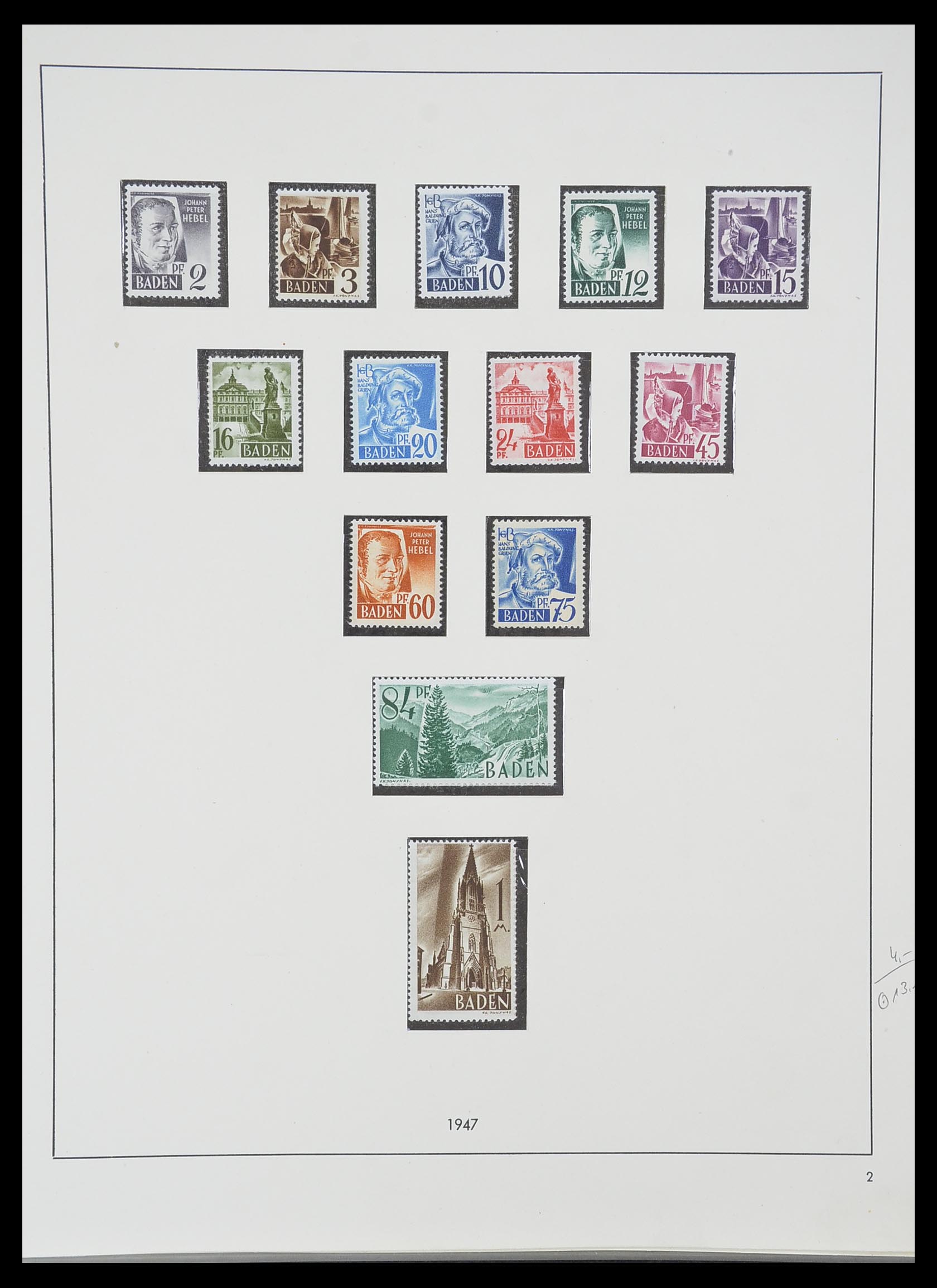 33351 031 - Postzegelverzameling 33351 Geallieerde Zone 1945-1949.