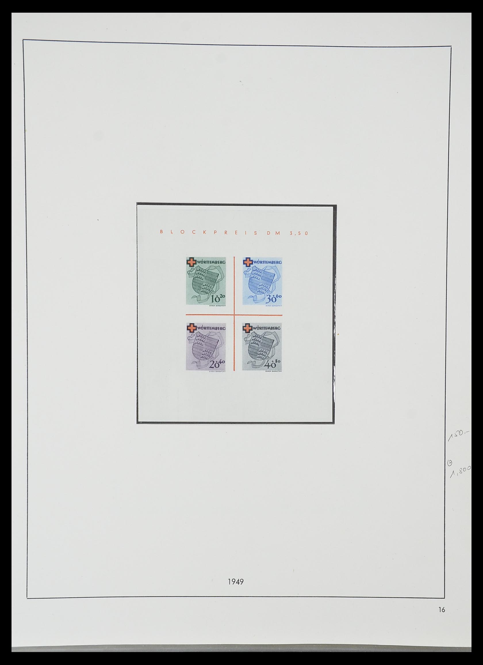 33351 046 - Postzegelverzameling 33351 Geallieerde Zone 1945-1949.