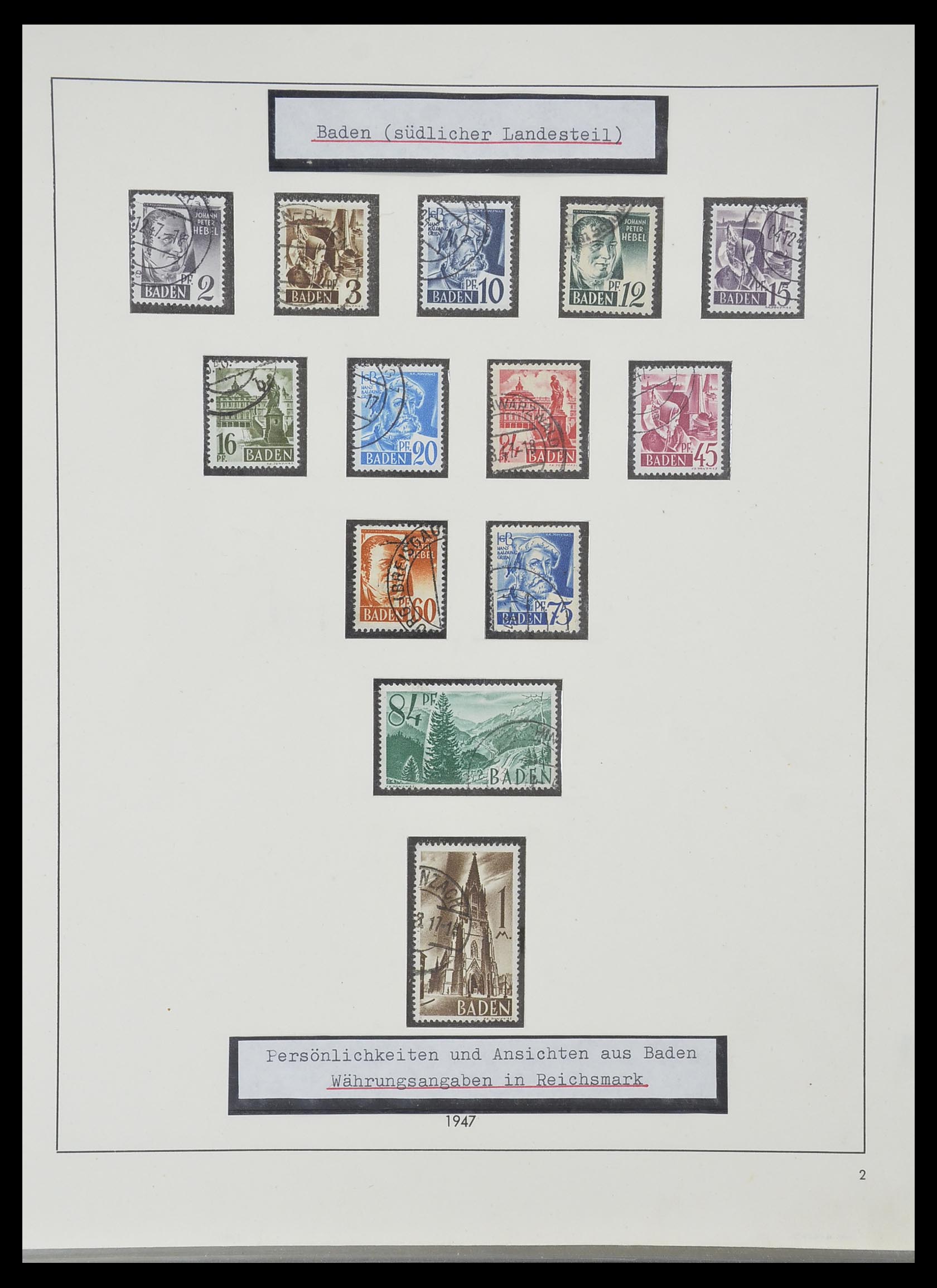 33351 048 - Stamp collection 33351 Allied Zone 1945-1949.