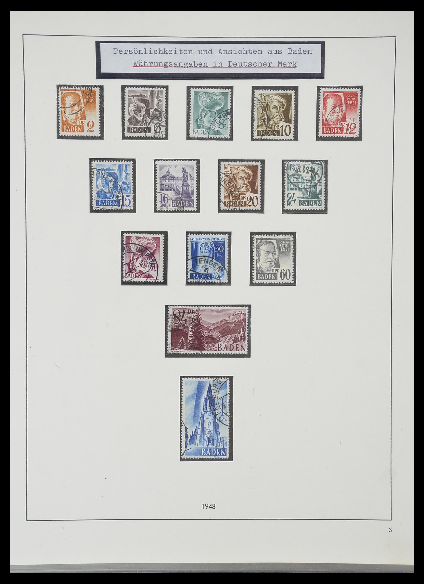 33351 049 - Stamp collection 33351 Allied Zone 1945-1949.