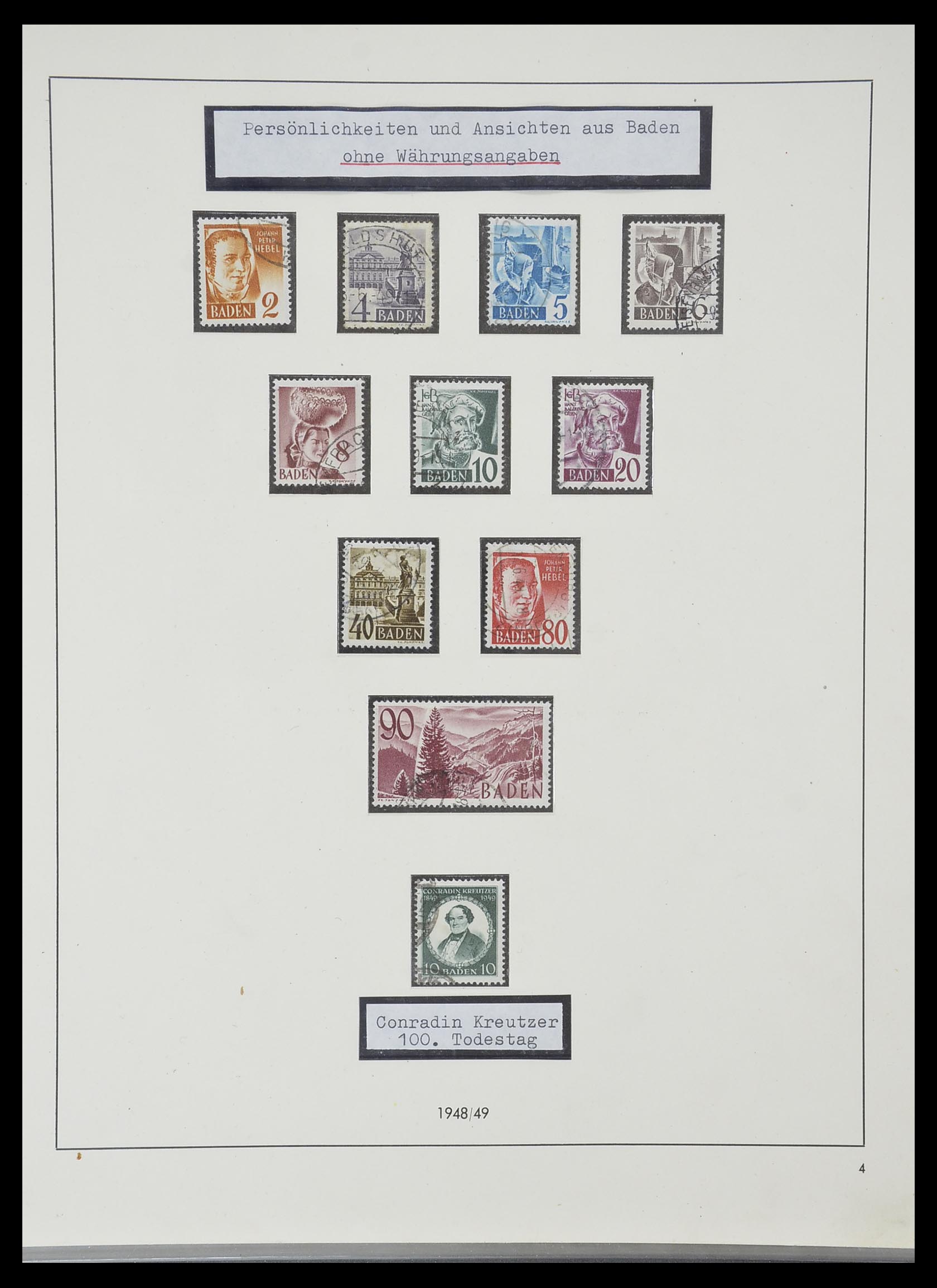 33351 050 - Stamp collection 33351 Allied Zone 1945-1949.