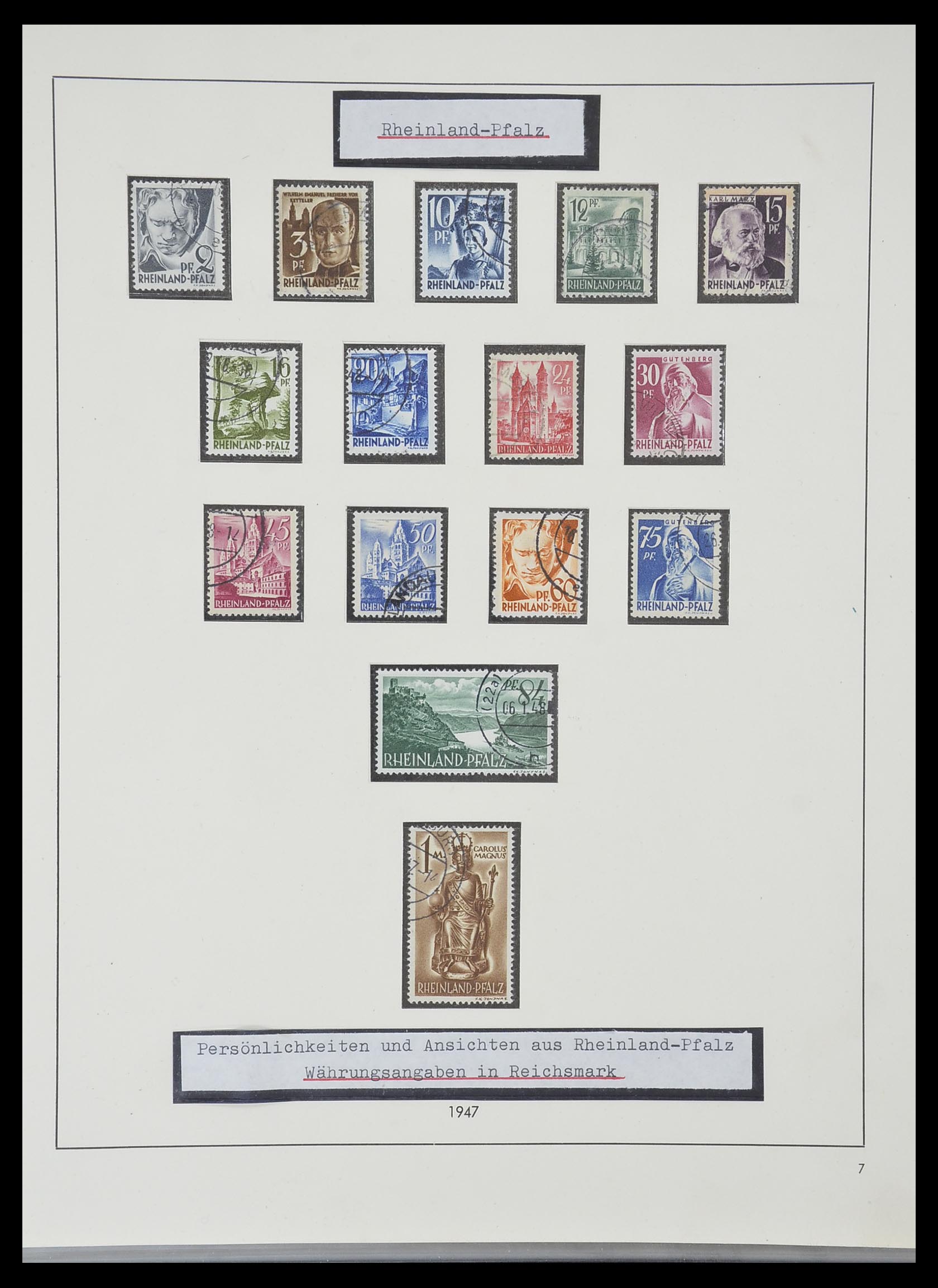 33351 053 - Postzegelverzameling 33351 Geallieerde Zone 1945-1949.
