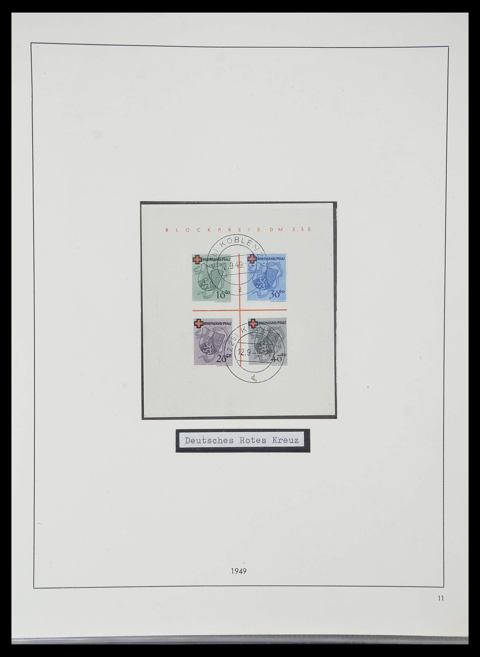 33351 057 - Postzegelverzameling 33351 Geallieerde Zone 1945-1949.