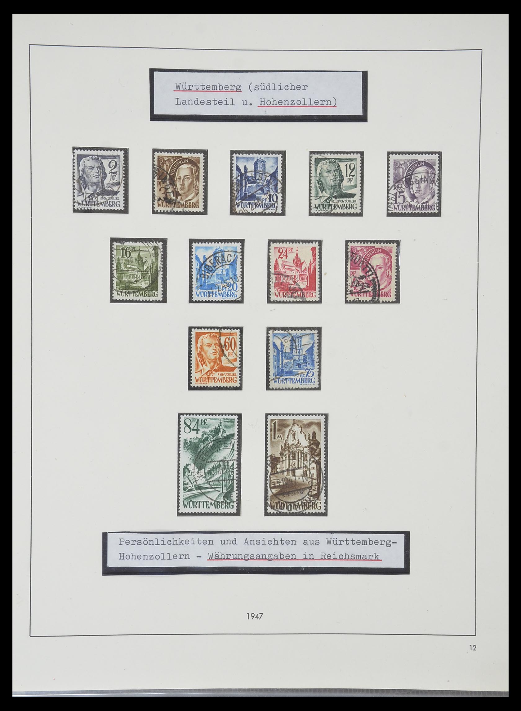 33351 058 - Postzegelverzameling 33351 Geallieerde Zone 1945-1949.