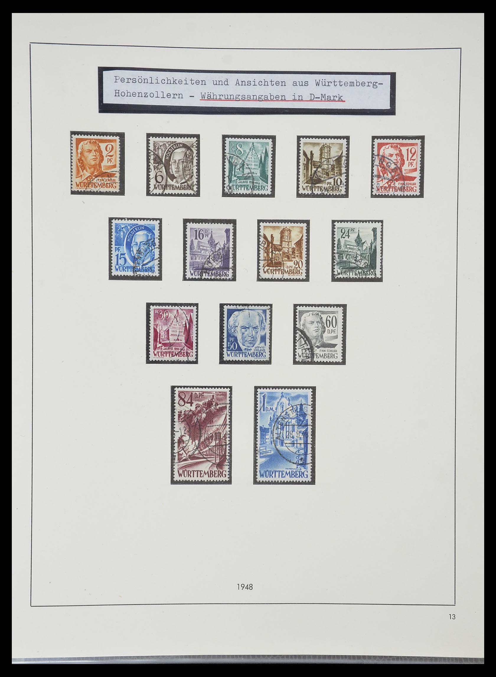 33351 059 - Stamp collection 33351 Allied Zone 1945-1949.