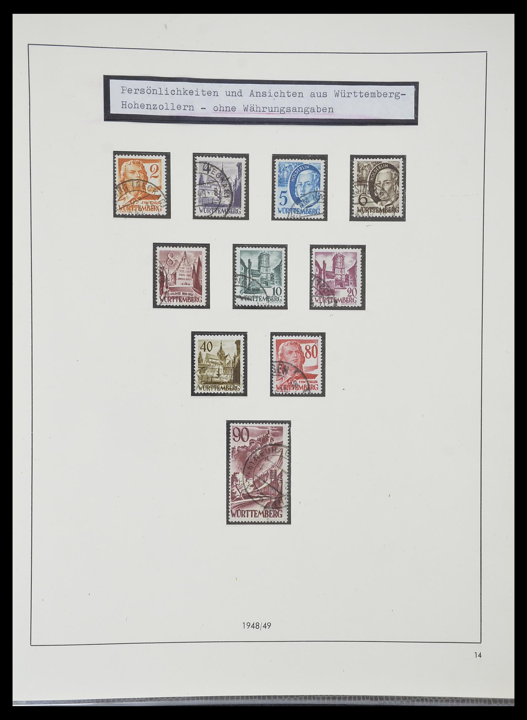 33351 060 - Stamp collection 33351 Allied Zone 1945-1949.
