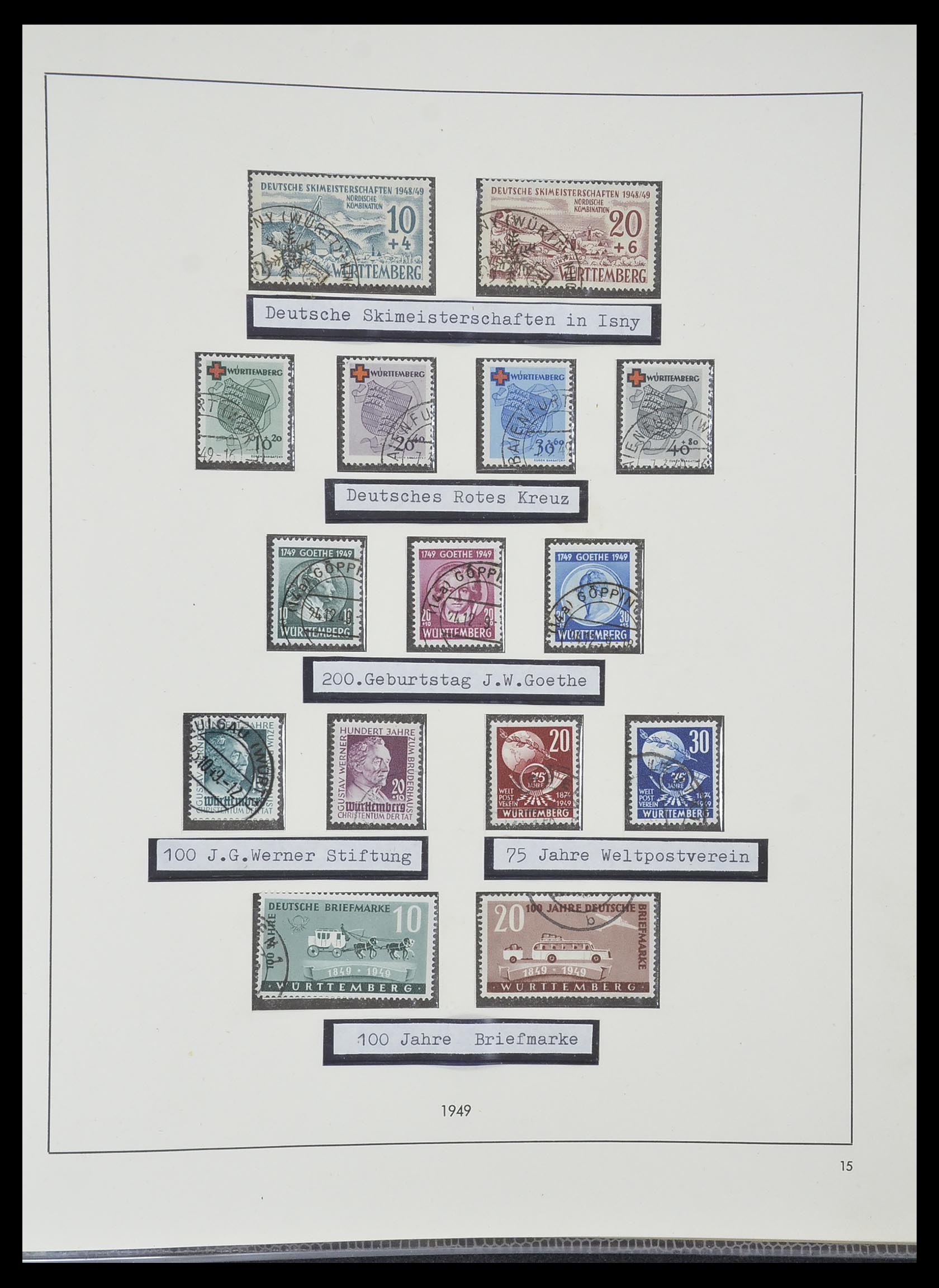 33351 061 - Postzegelverzameling 33351 Geallieerde Zone 1945-1949.