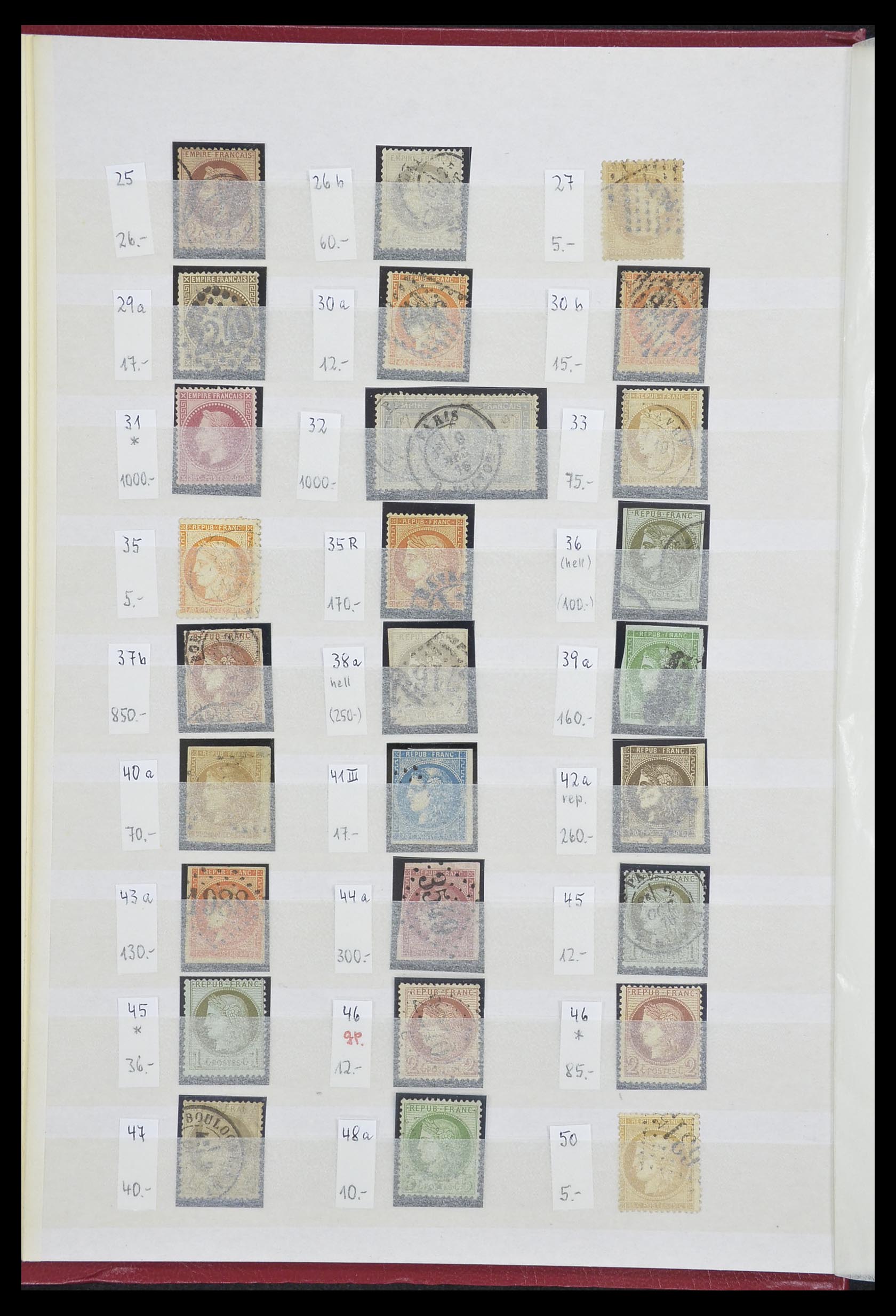 33355 002 - Postzegelverzameling 33355 Frankrijk 1849-1972.