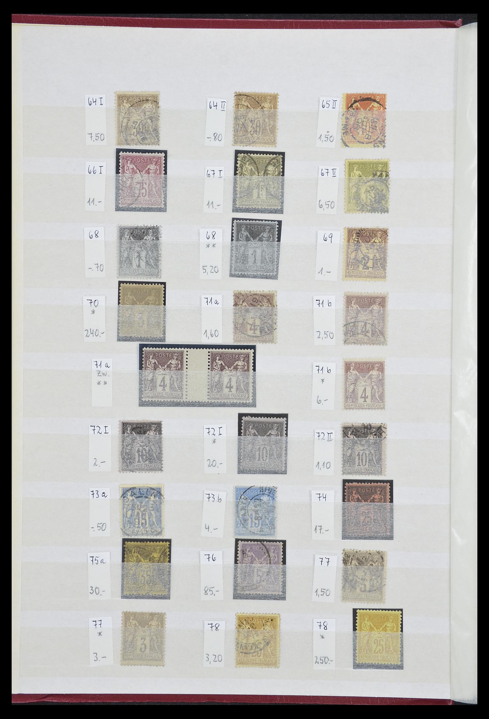 33355 004 - Postzegelverzameling 33355 Frankrijk 1849-1972.