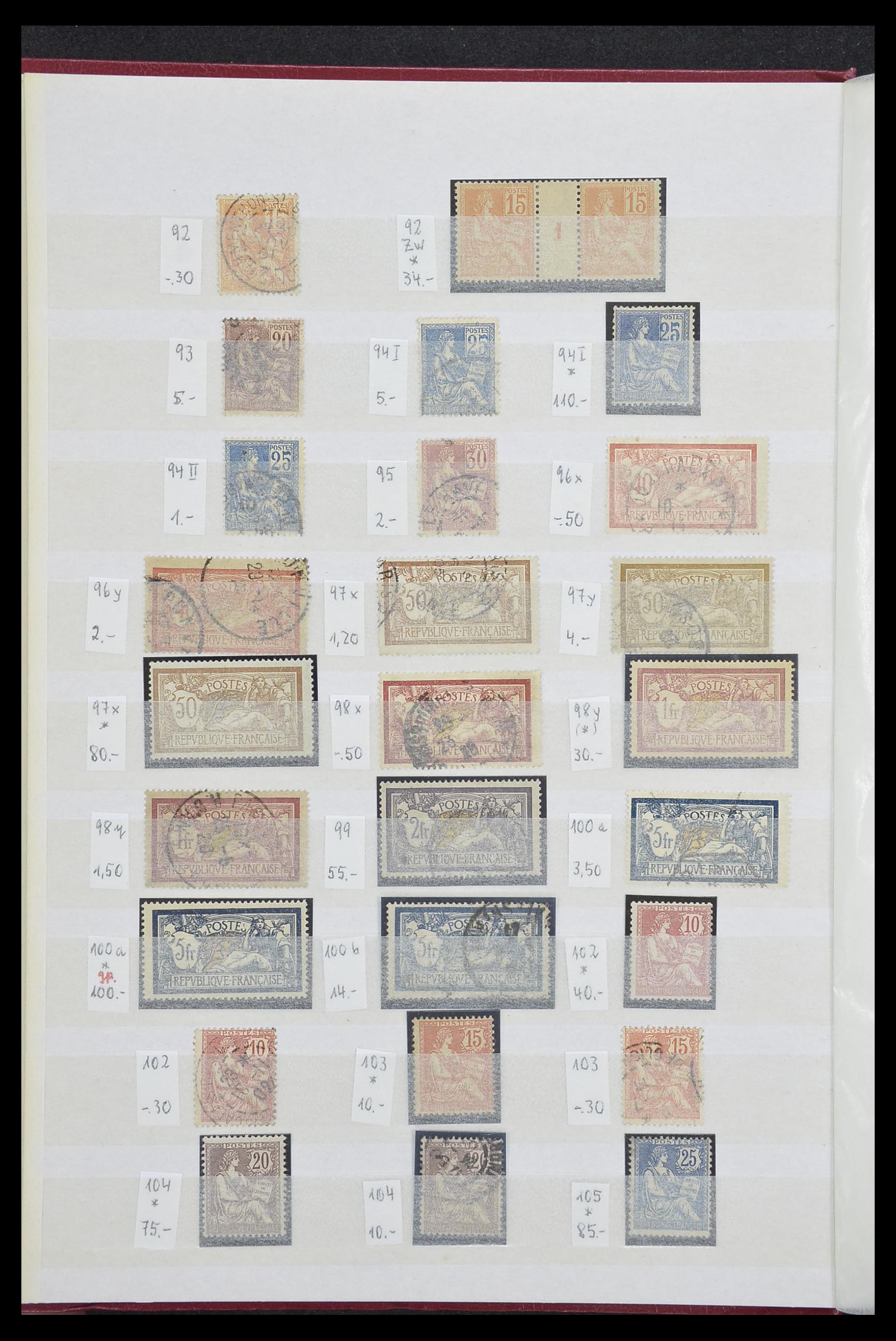 33355 006 - Postzegelverzameling 33355 Frankrijk 1849-1972.