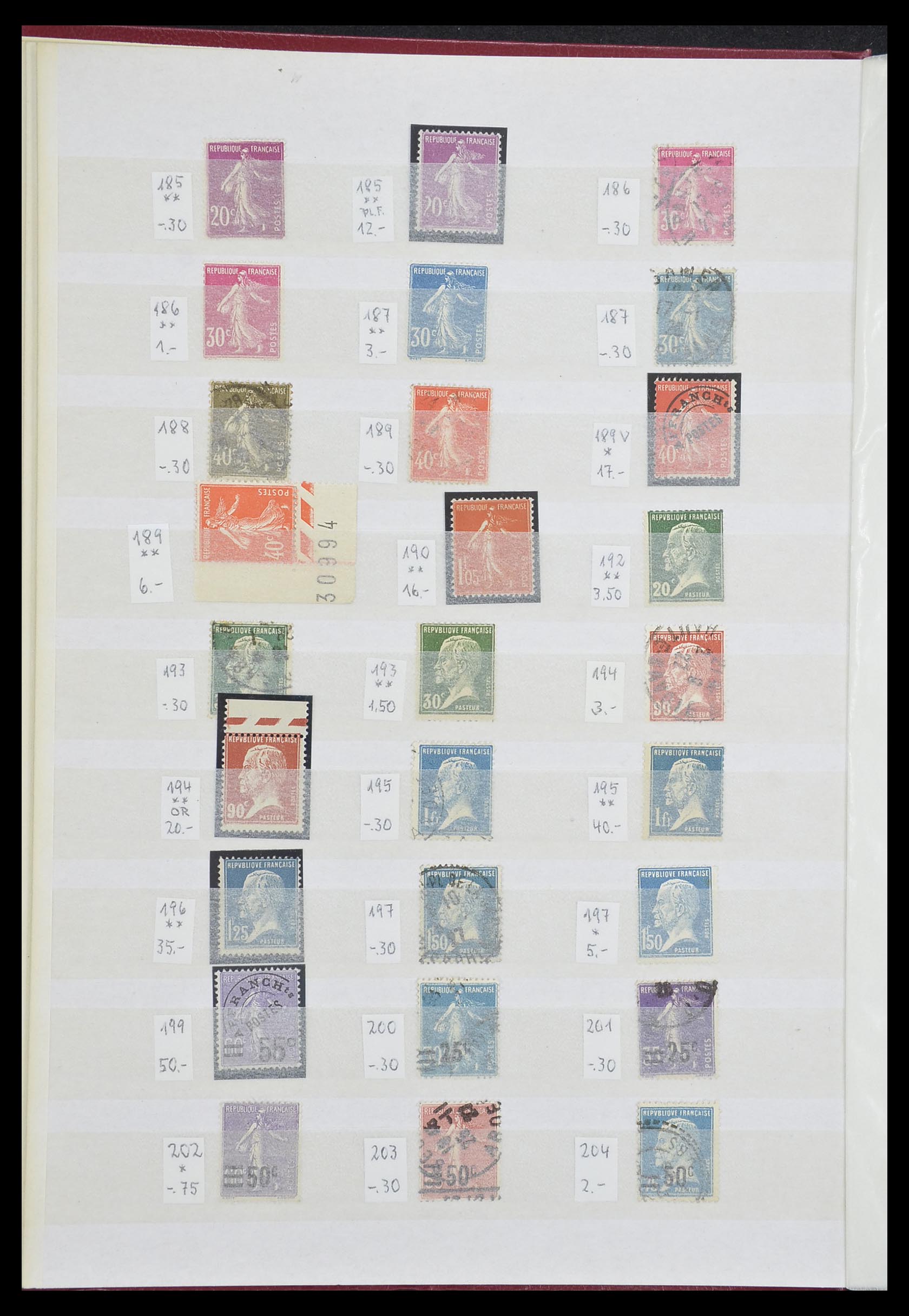 33355 010 - Postzegelverzameling 33355 Frankrijk 1849-1972.