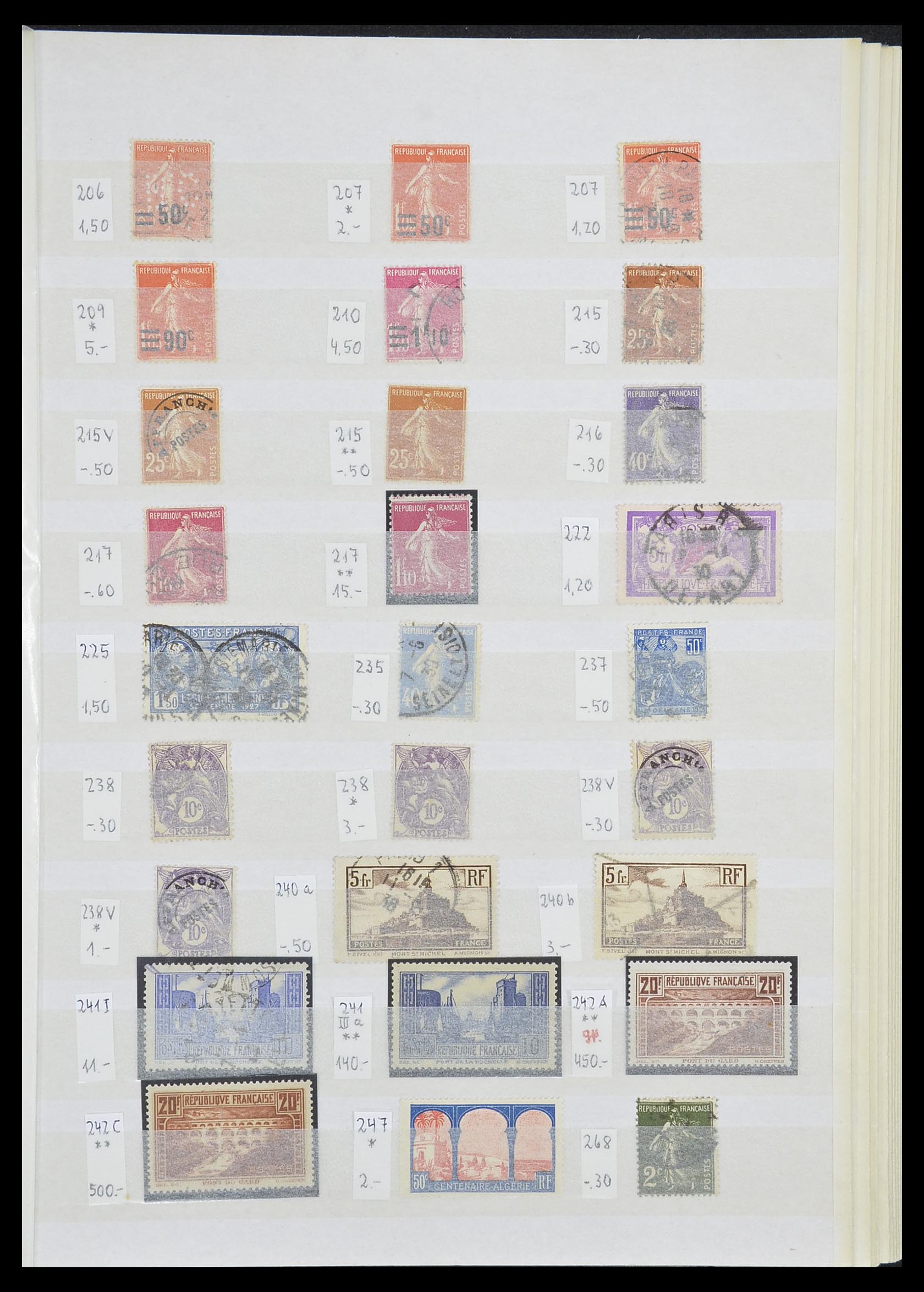 33355 011 - Postzegelverzameling 33355 Frankrijk 1849-1972.