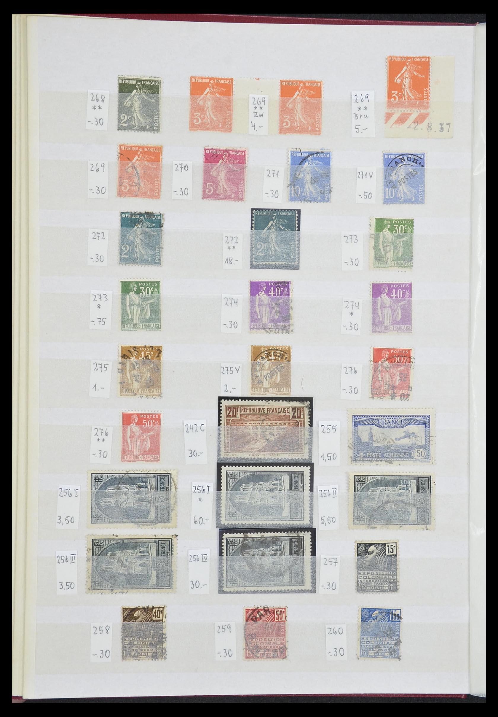 33355 012 - Postzegelverzameling 33355 Frankrijk 1849-1972.
