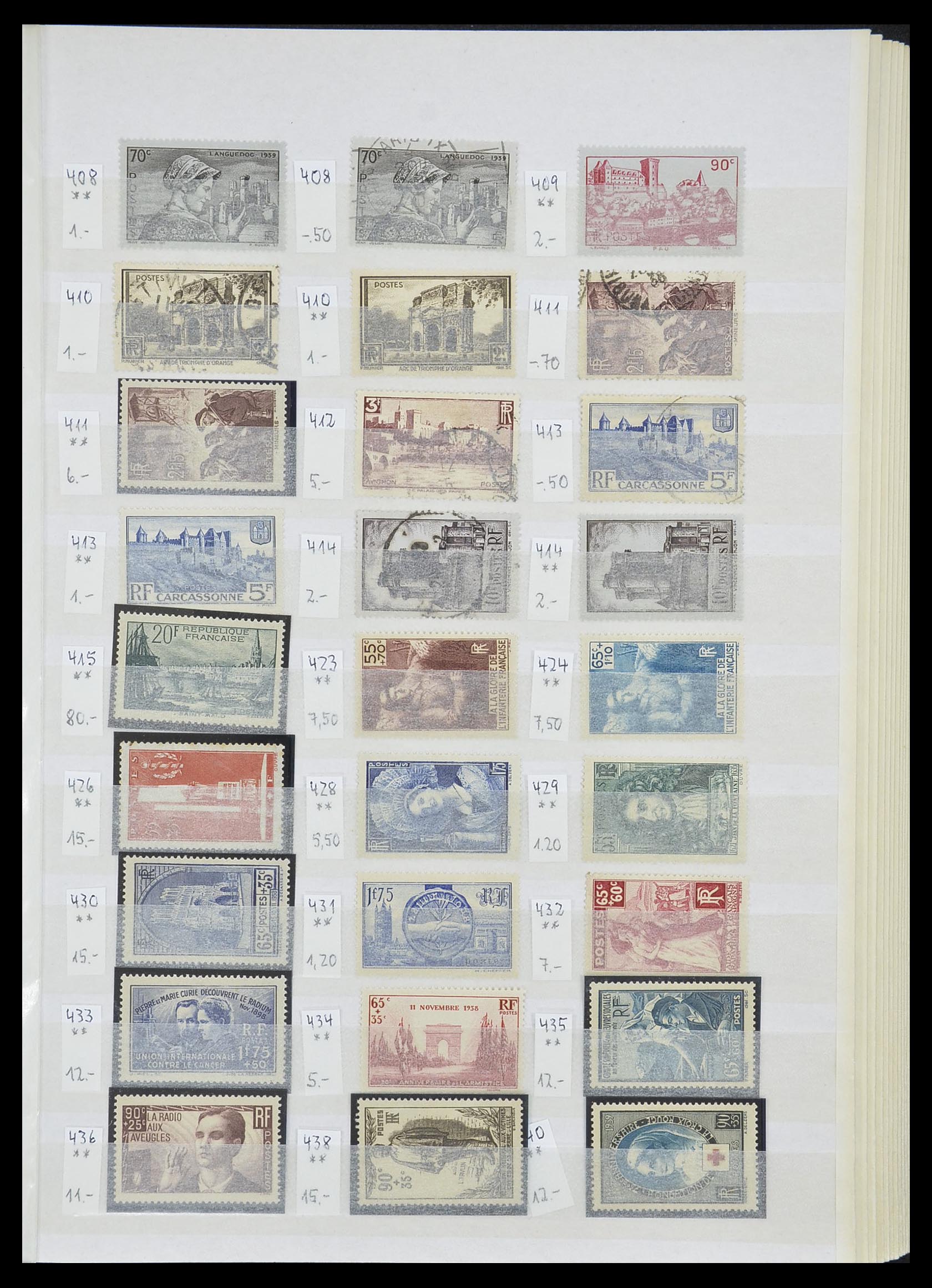 33355 017 - Postzegelverzameling 33355 Frankrijk 1849-1972.