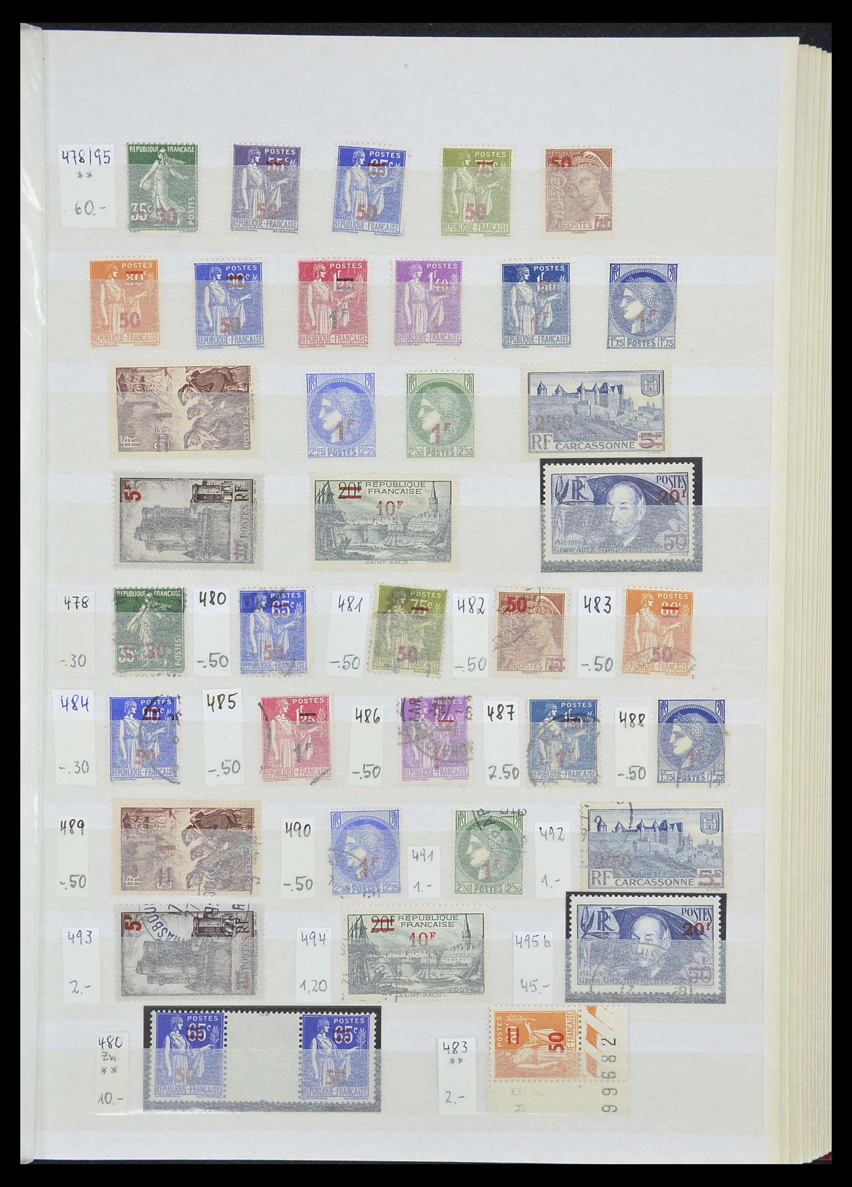 33355 019 - Postzegelverzameling 33355 Frankrijk 1849-1972.