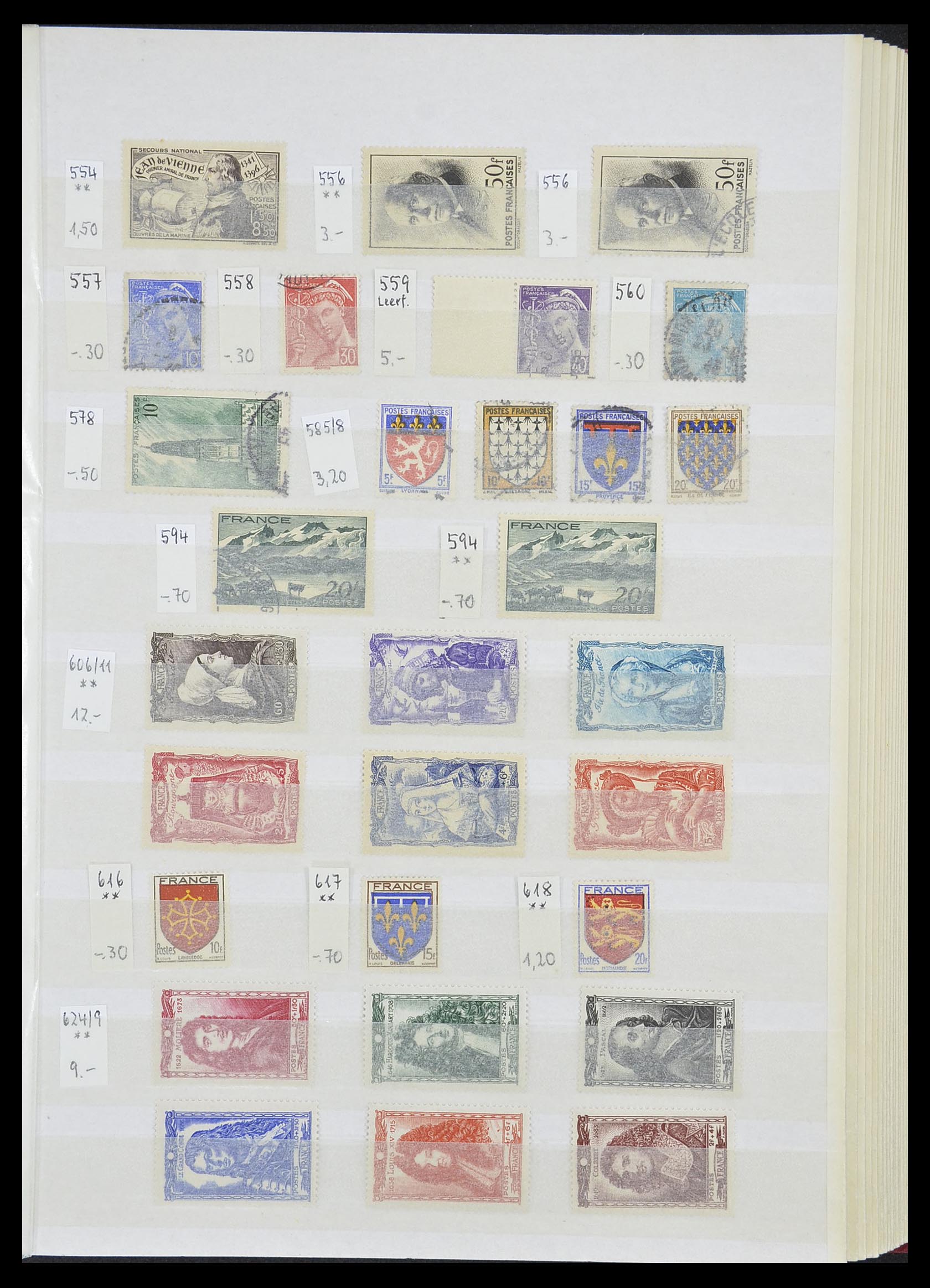33355 021 - Postzegelverzameling 33355 Frankrijk 1849-1972.