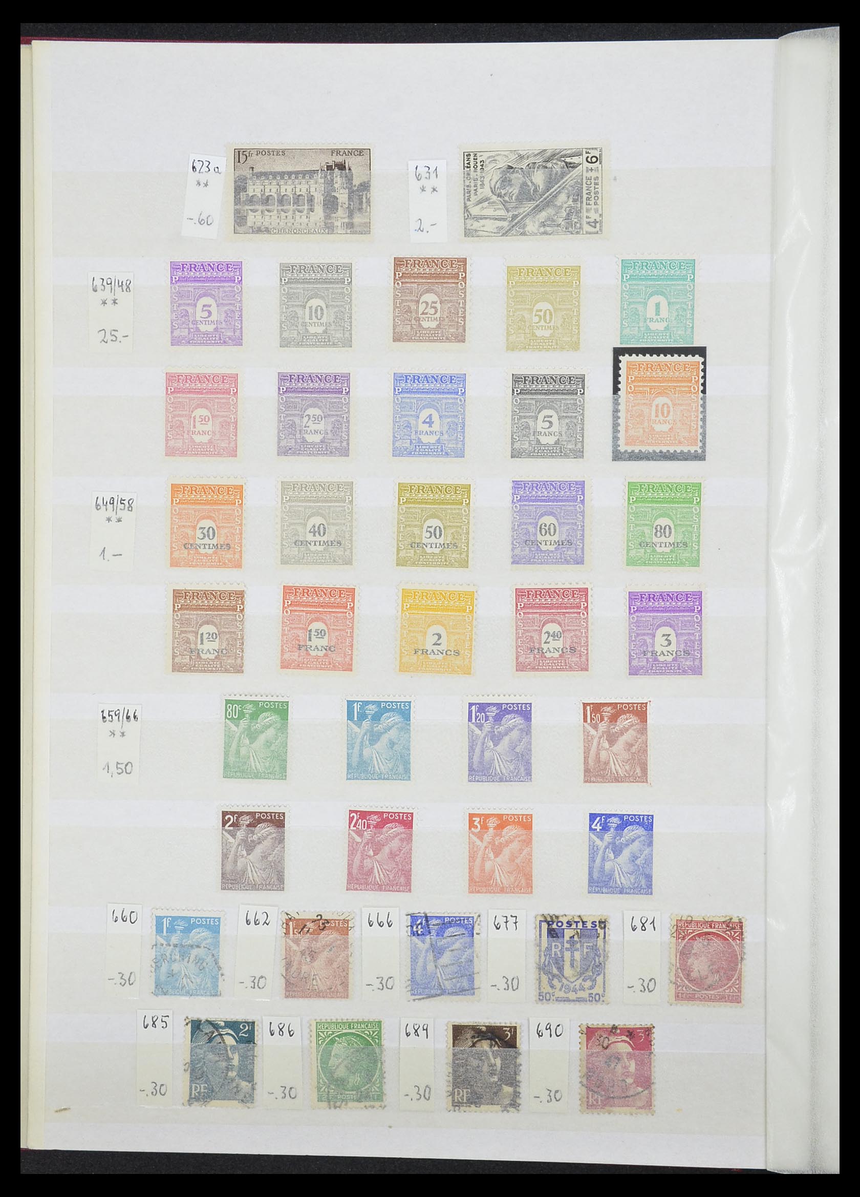 33355 023 - Postzegelverzameling 33355 Frankrijk 1849-1972.