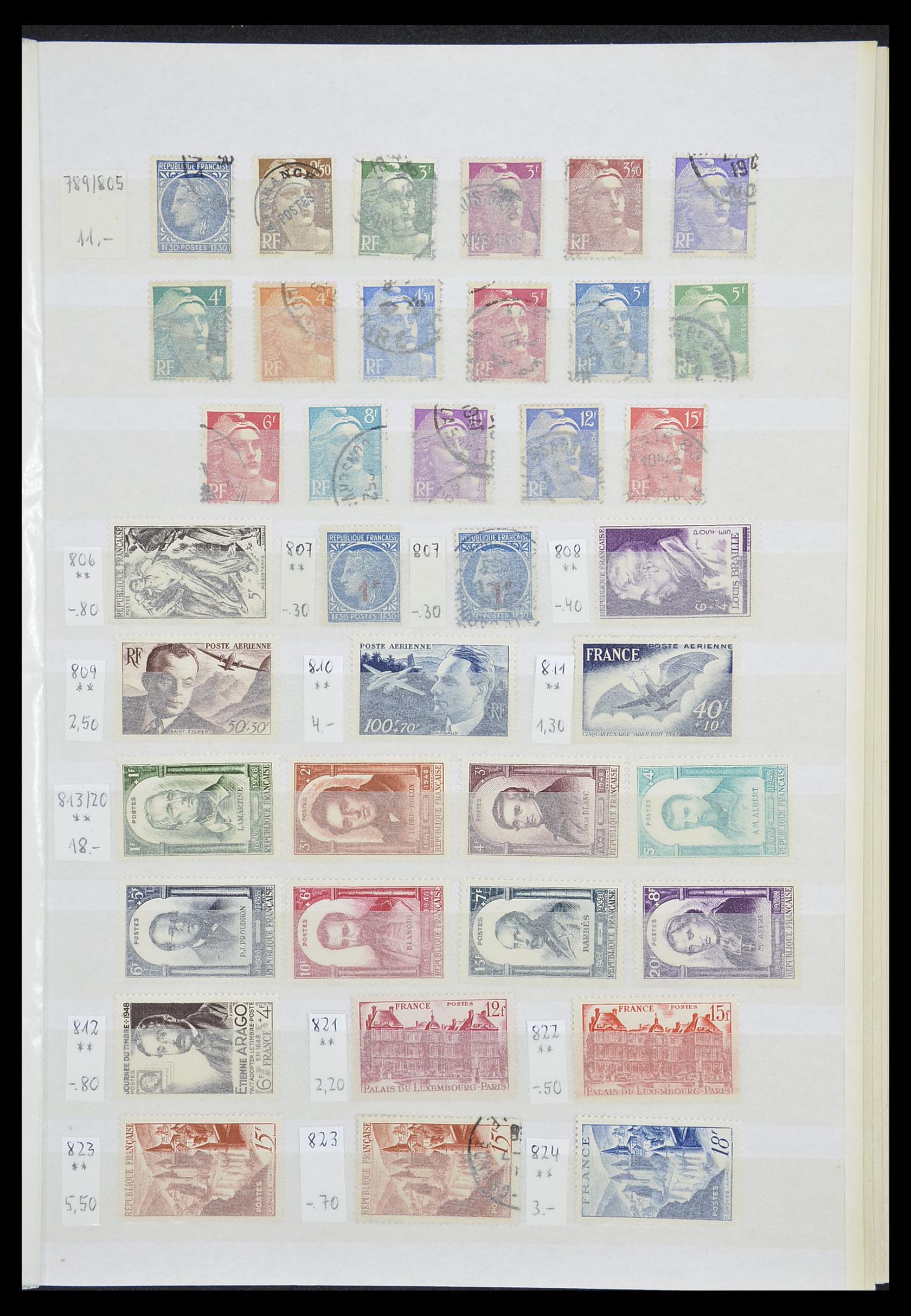 33355 026 - Stamp collection 33355 France 1849-1972.