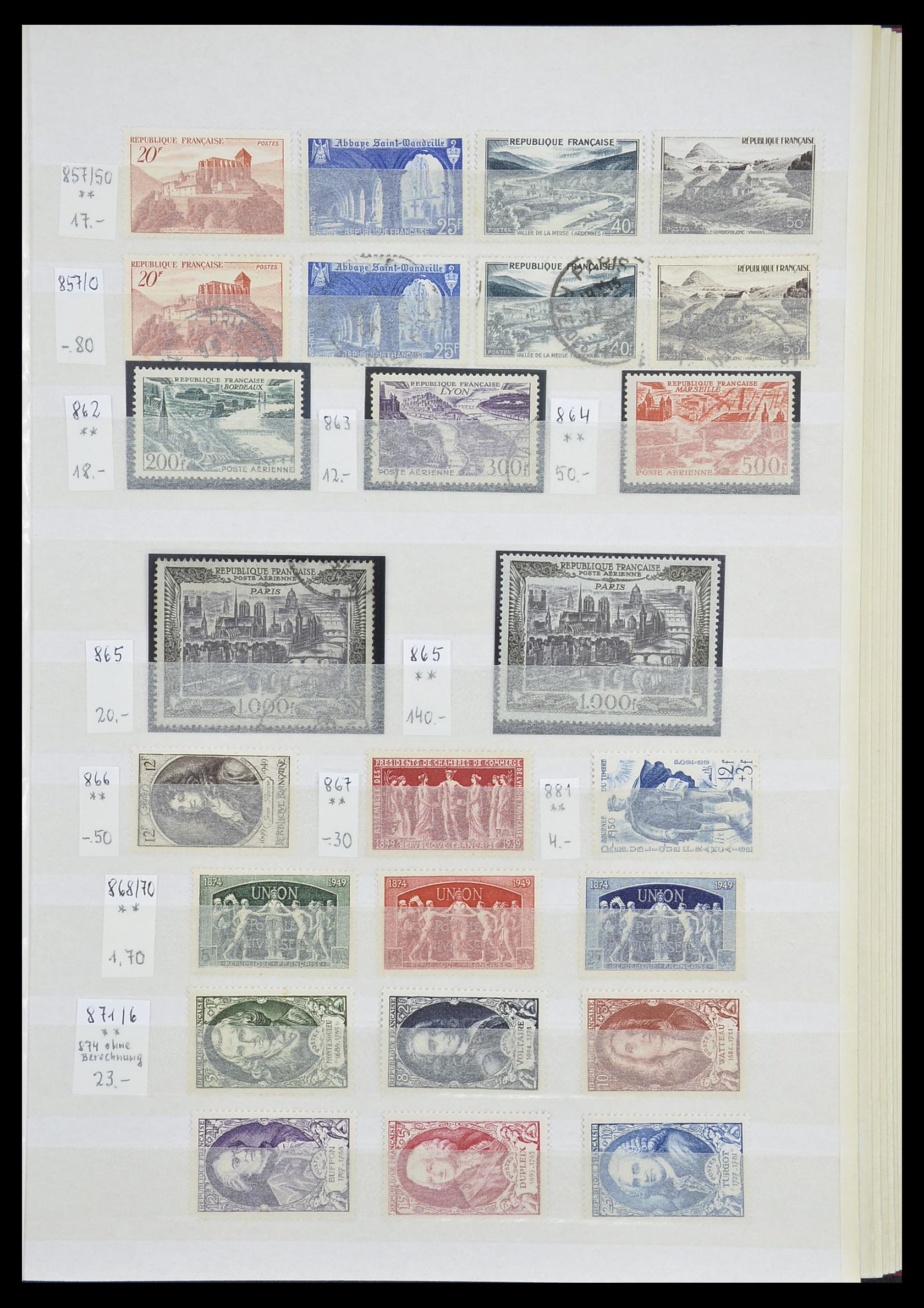 33355 029 - Postzegelverzameling 33355 Frankrijk 1849-1972.
