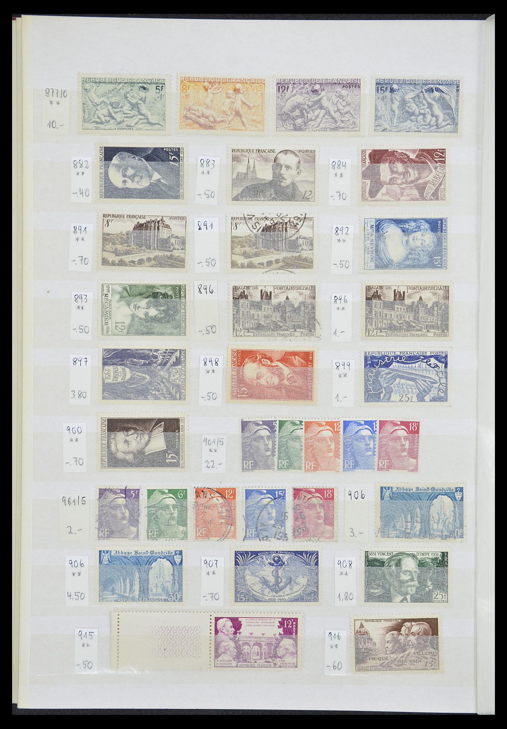 33355 030 - Postzegelverzameling 33355 Frankrijk 1849-1972.