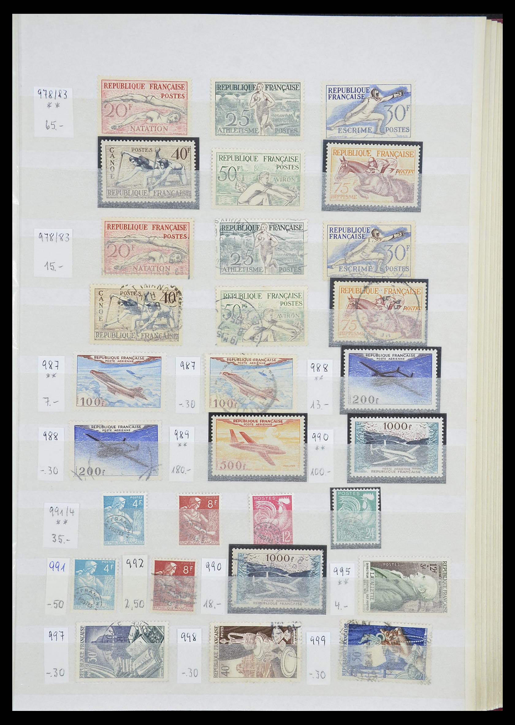 33355 033 - Stamp collection 33355 France 1849-1972.
