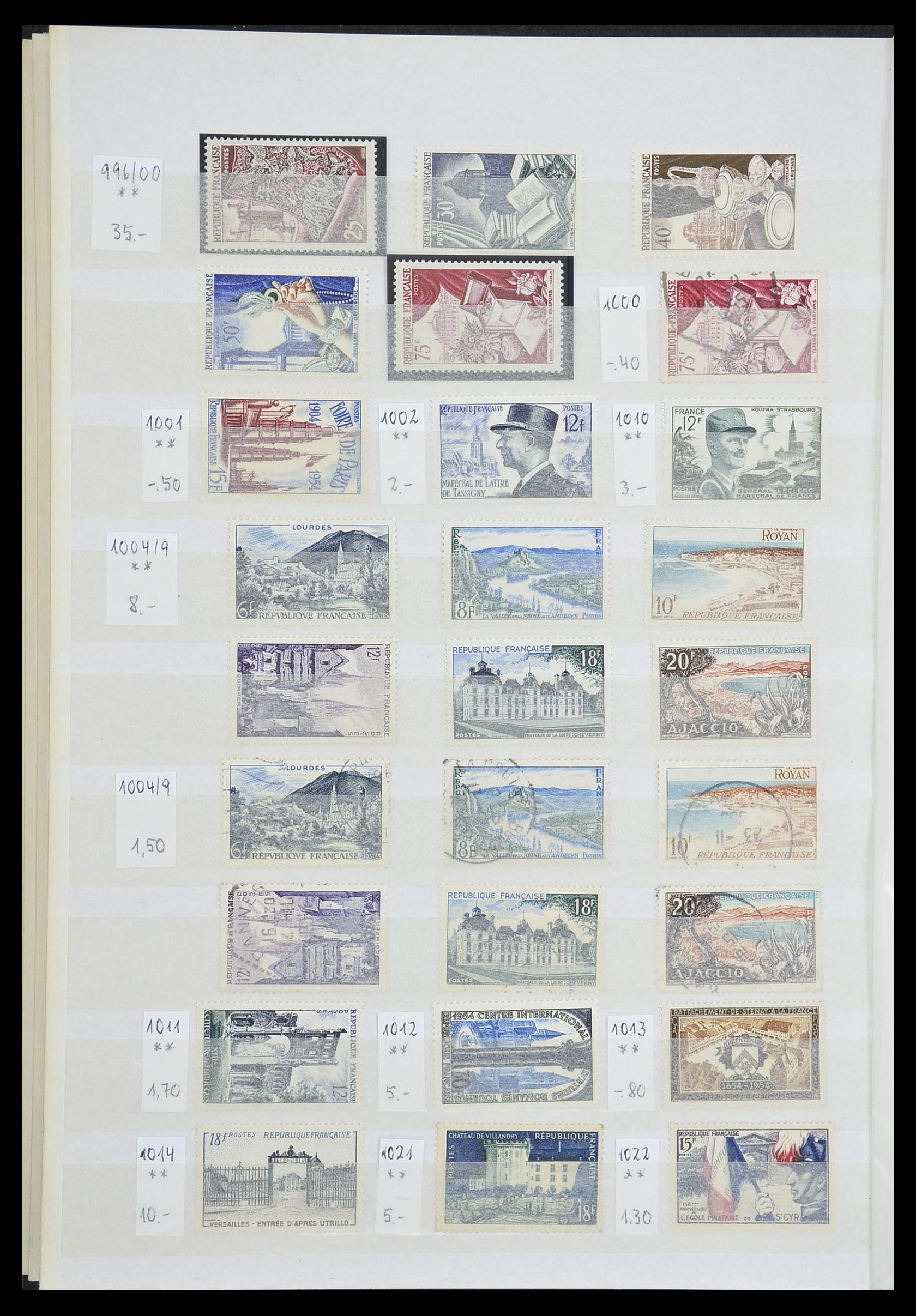 33355 034 - Postzegelverzameling 33355 Frankrijk 1849-1972.