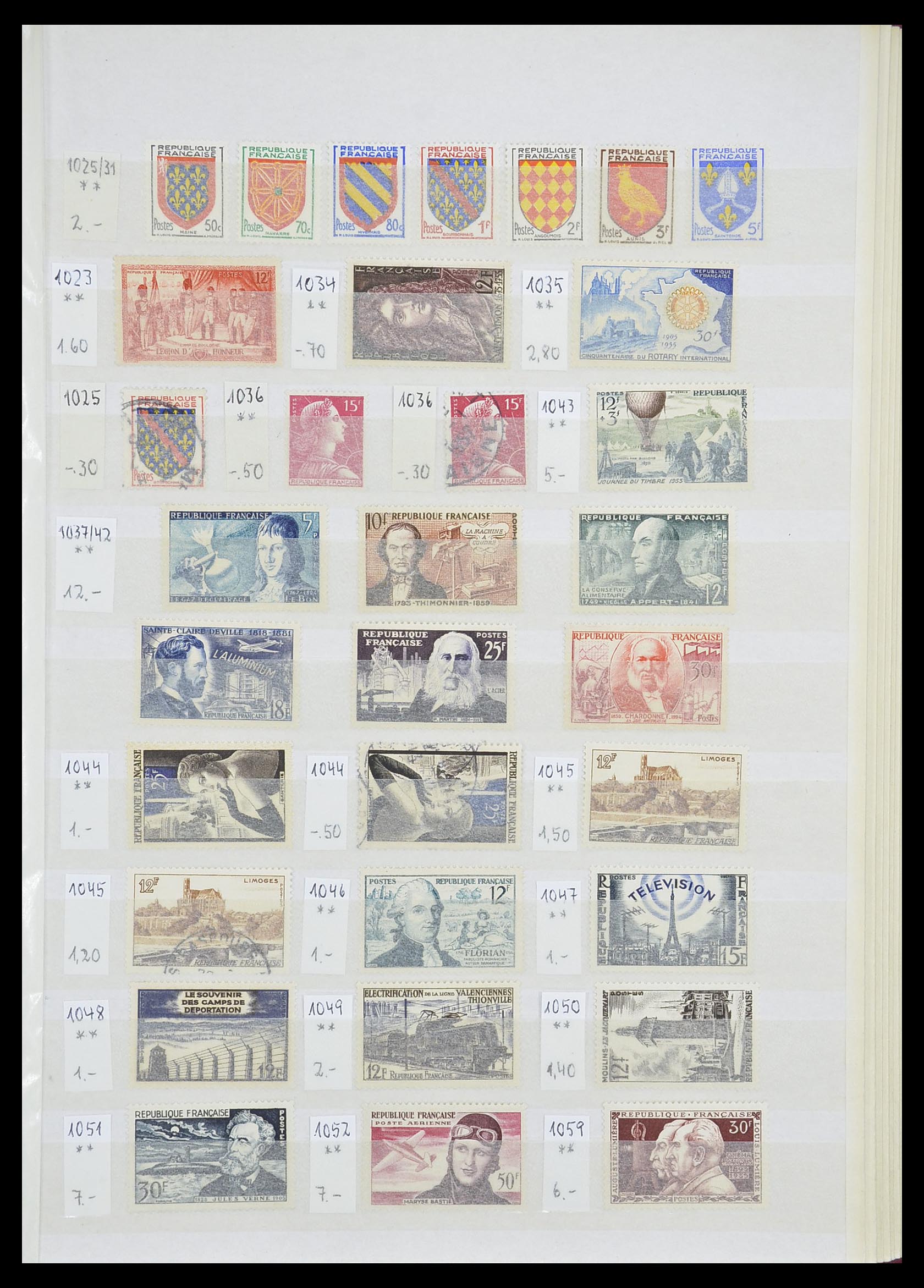 33355 035 - Postzegelverzameling 33355 Frankrijk 1849-1972.