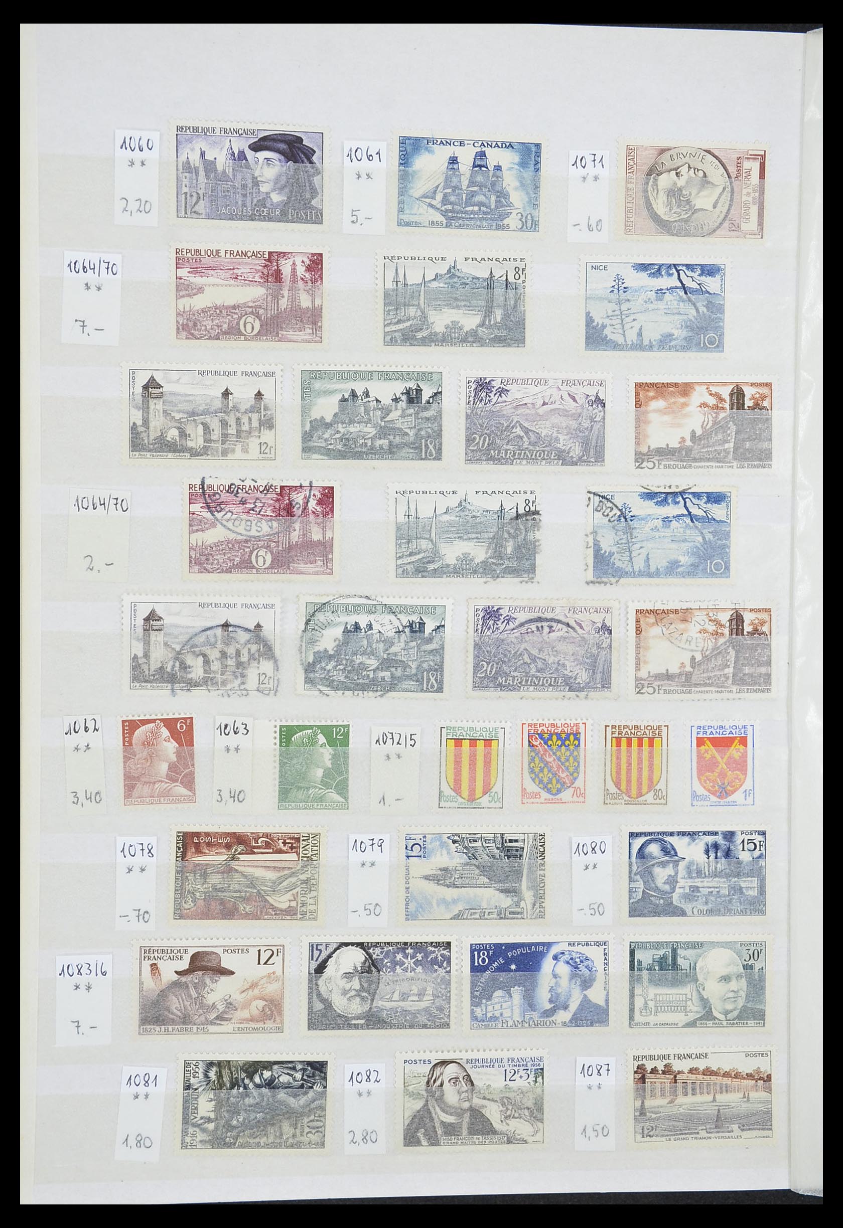 33355 036 - Postzegelverzameling 33355 Frankrijk 1849-1972.