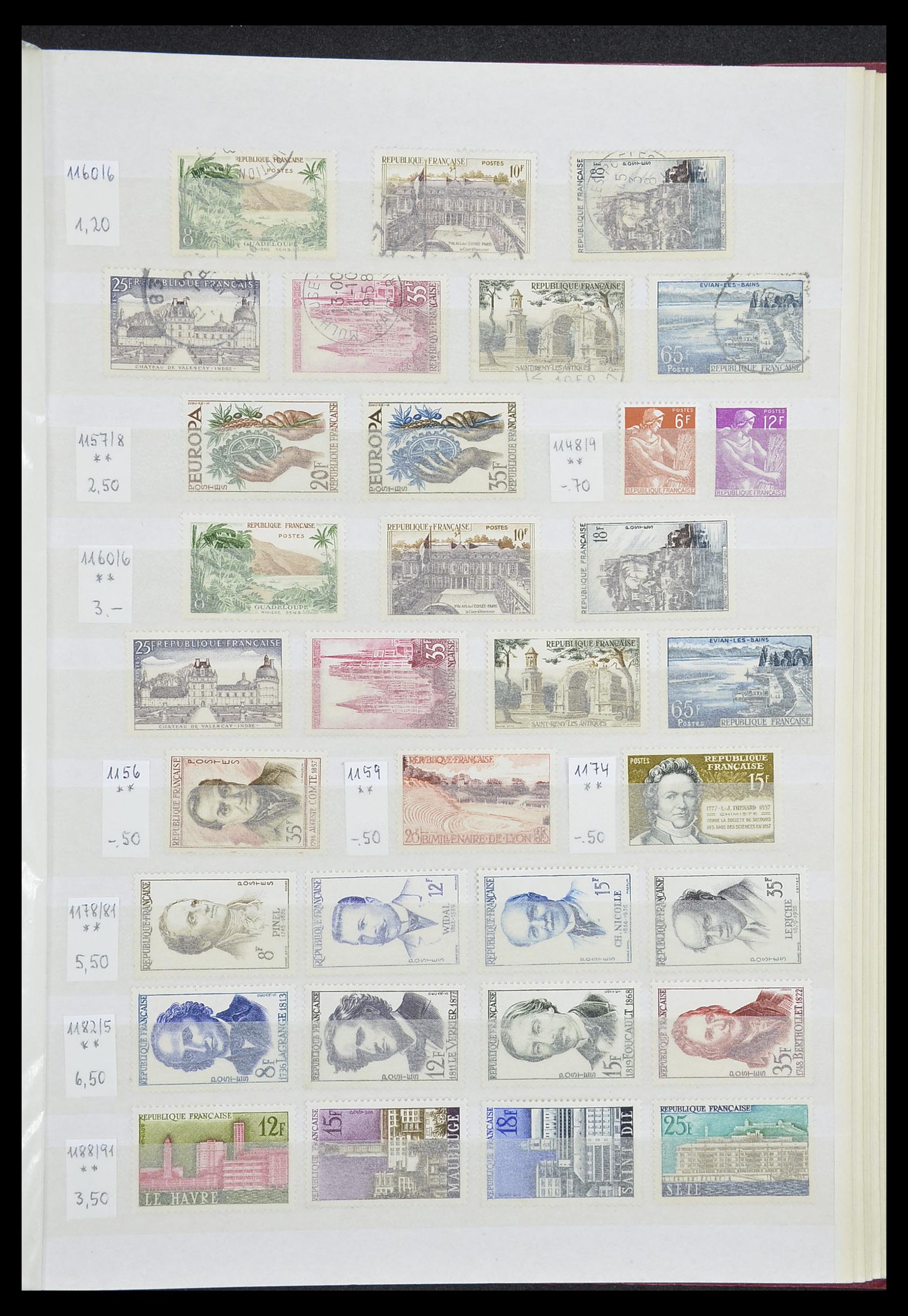33355 039 - Postzegelverzameling 33355 Frankrijk 1849-1972.