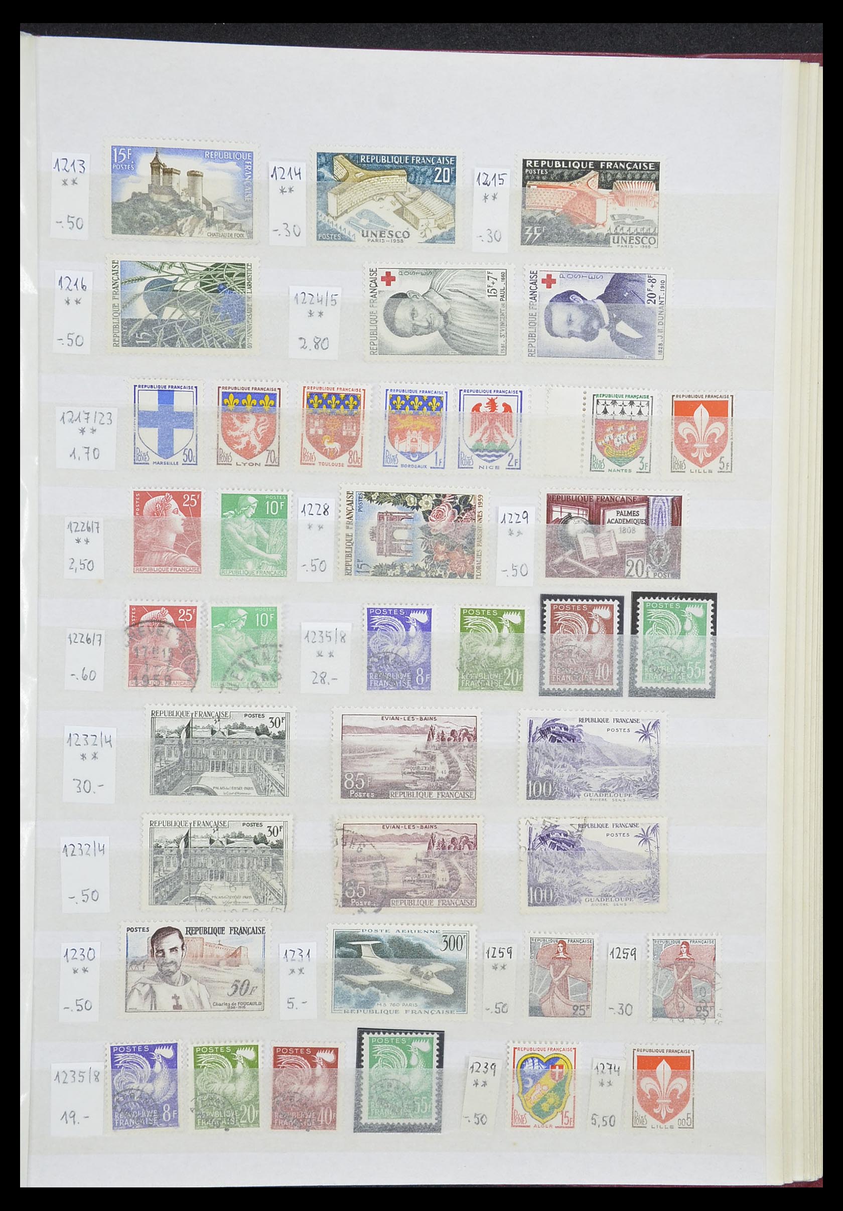 33355 041 - Stamp collection 33355 France 1849-1972.