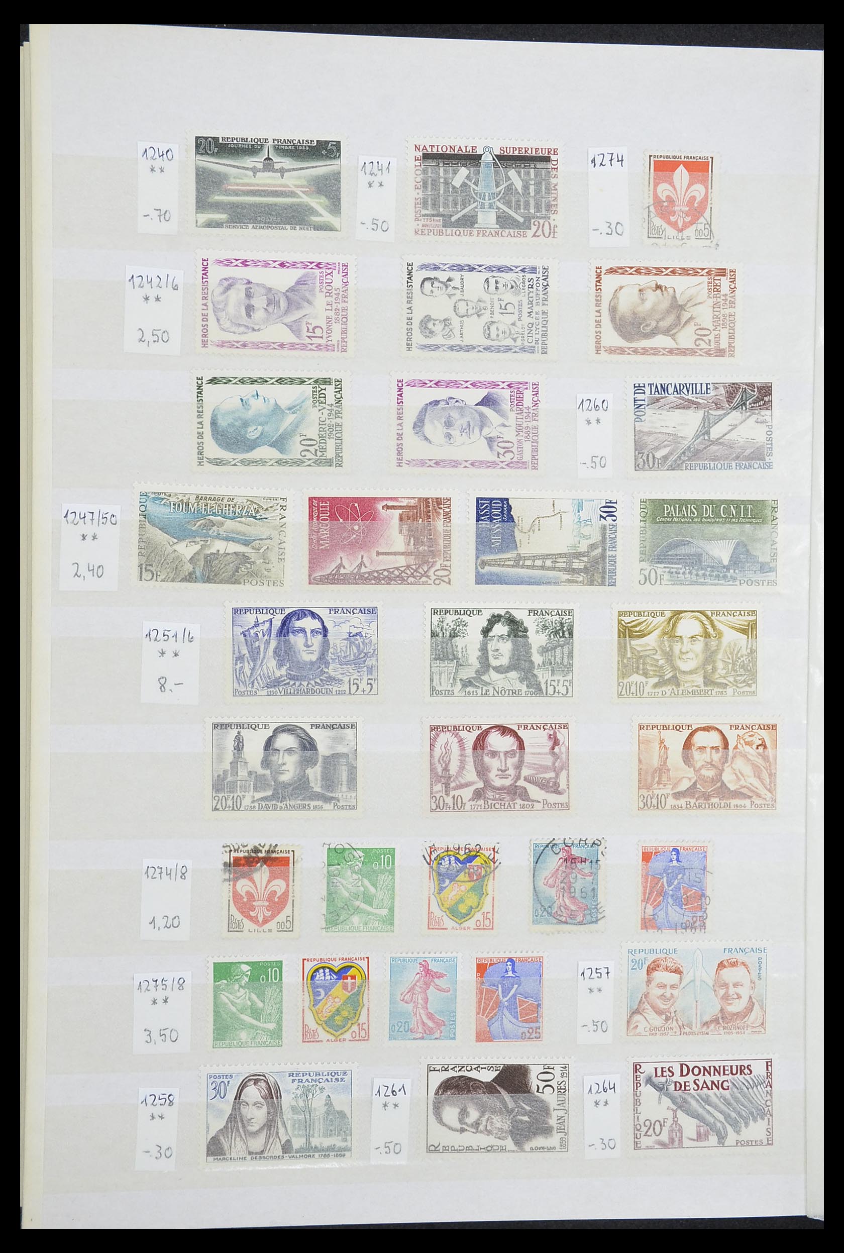 33355 042 - Postzegelverzameling 33355 Frankrijk 1849-1972.