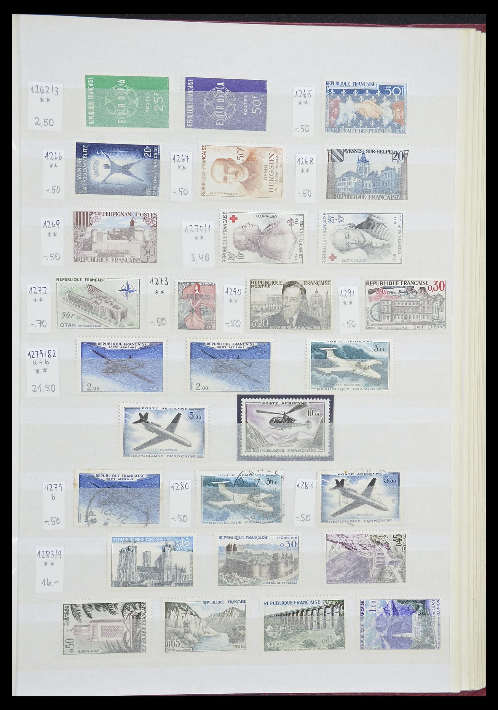 33355 043 - Postzegelverzameling 33355 Frankrijk 1849-1972.