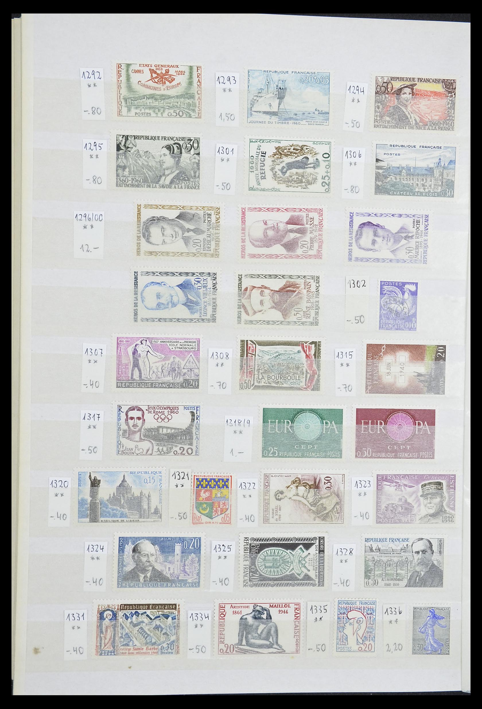 33355 044 - Postzegelverzameling 33355 Frankrijk 1849-1972.