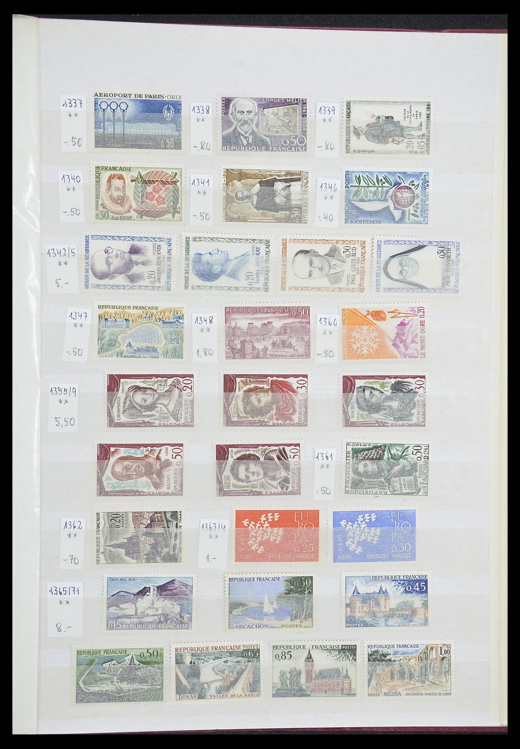 33355 045 - Postzegelverzameling 33355 Frankrijk 1849-1972.