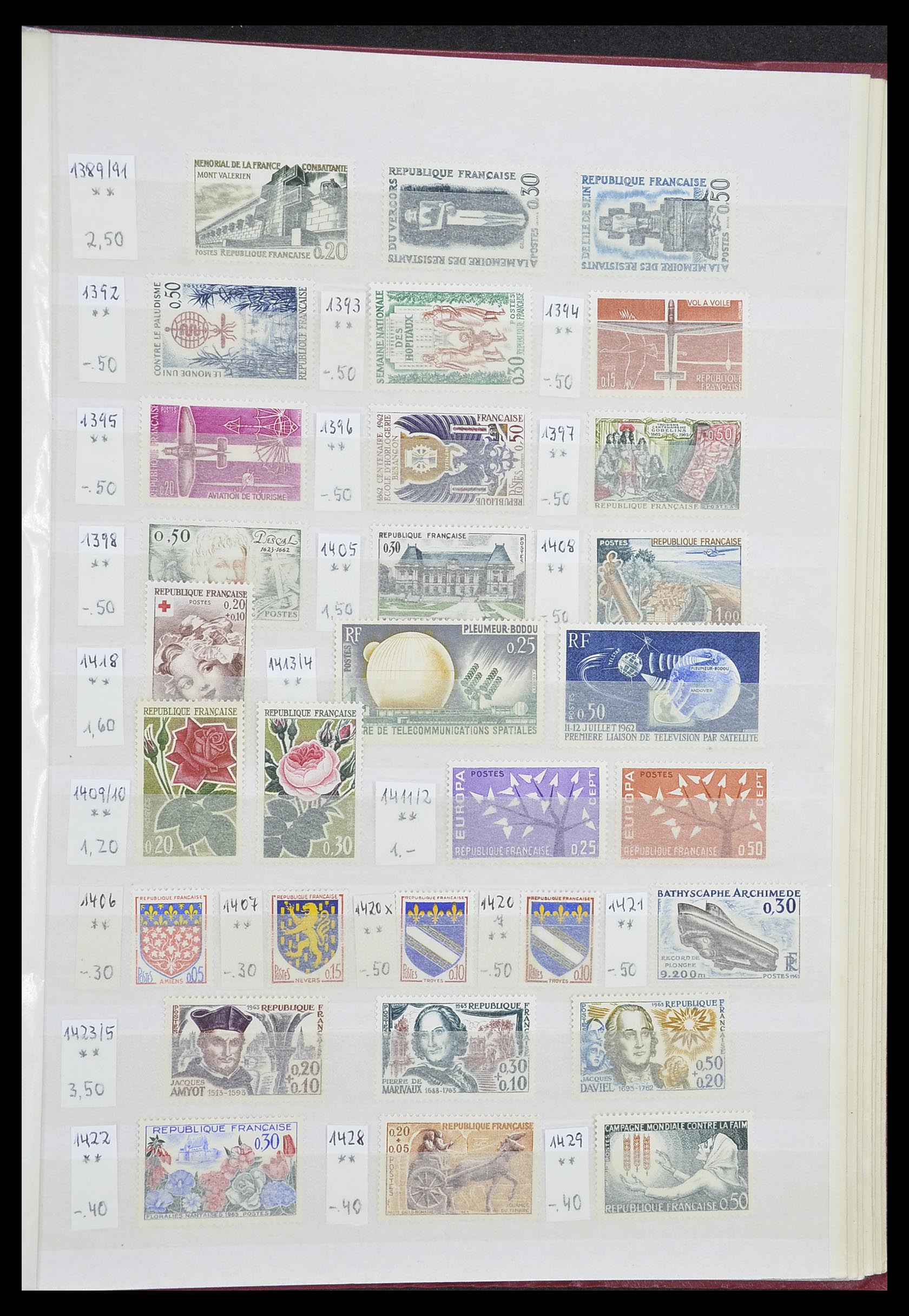 33355 047 - Postzegelverzameling 33355 Frankrijk 1849-1972.
