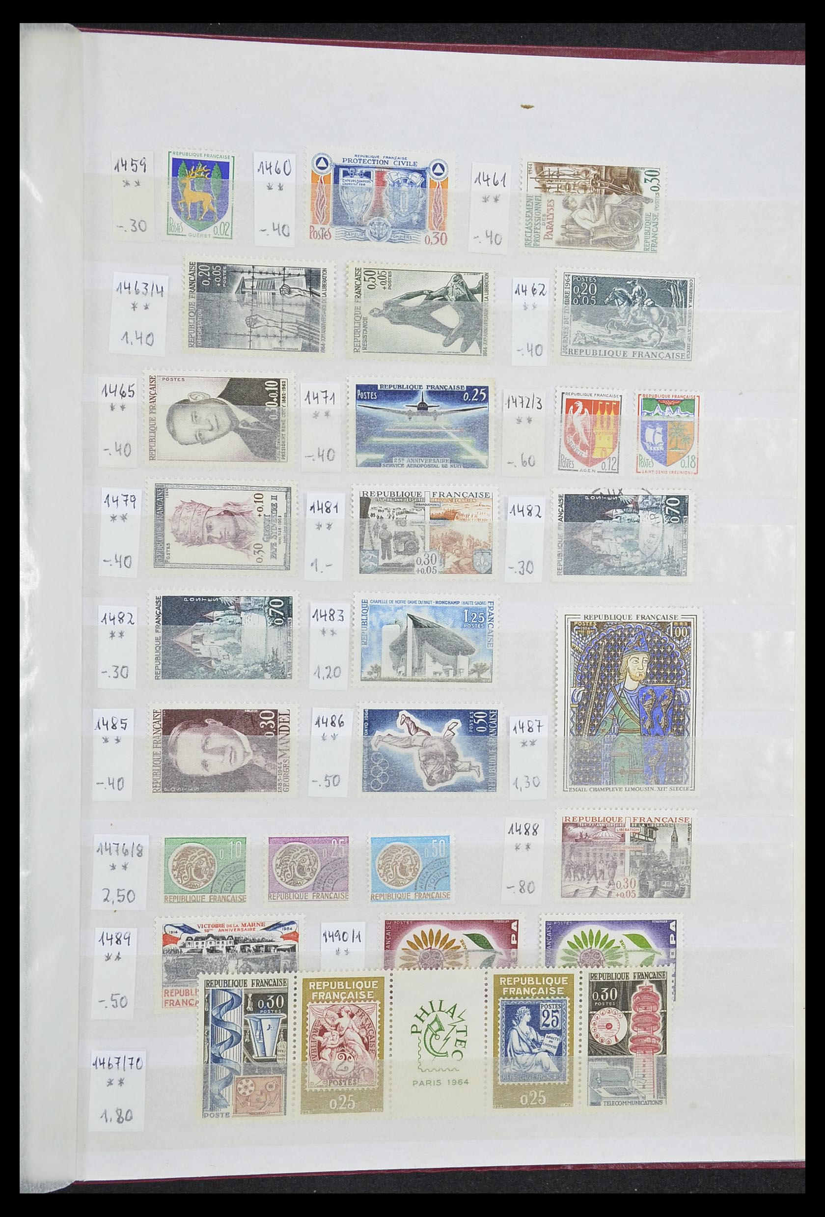 33355 049 - Postzegelverzameling 33355 Frankrijk 1849-1972.