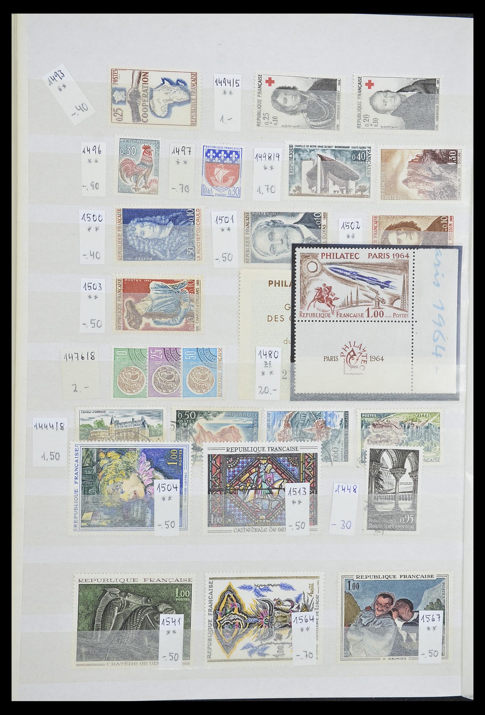 33355 050 - Stamp collection 33355 France 1849-1972.