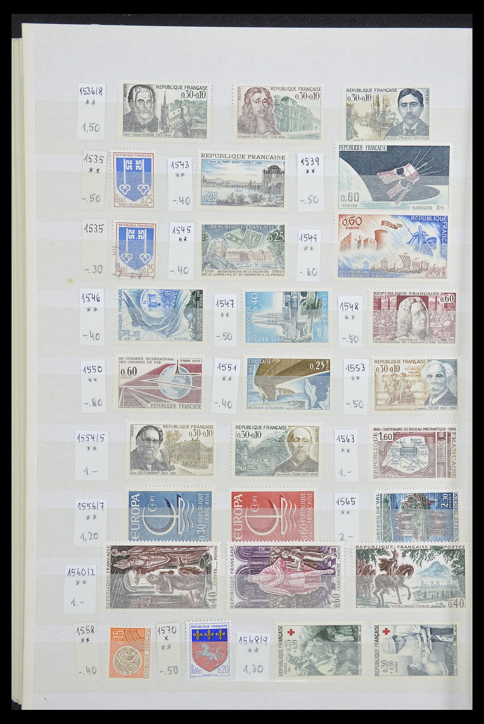 33355 052 - Postzegelverzameling 33355 Frankrijk 1849-1972.