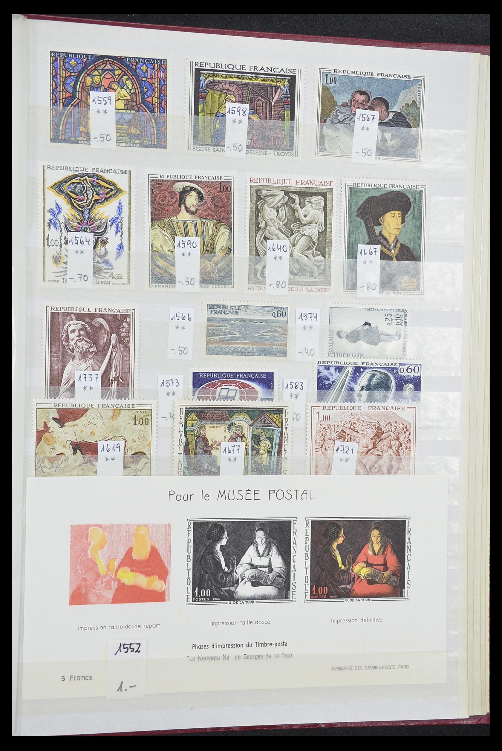 33355 053 - Postzegelverzameling 33355 Frankrijk 1849-1972.
