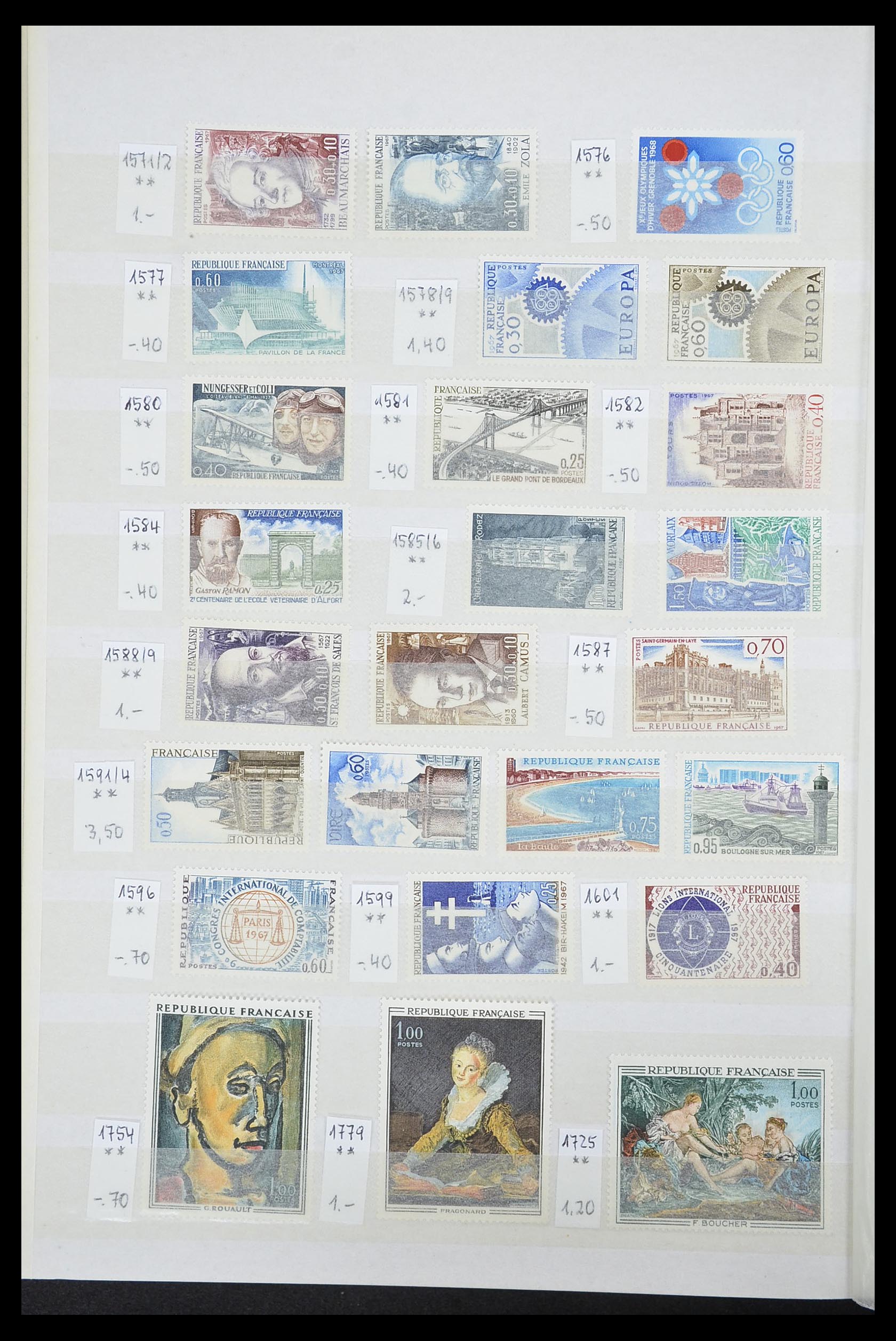 33355 055 - Stamp collection 33355 France 1849-1972.