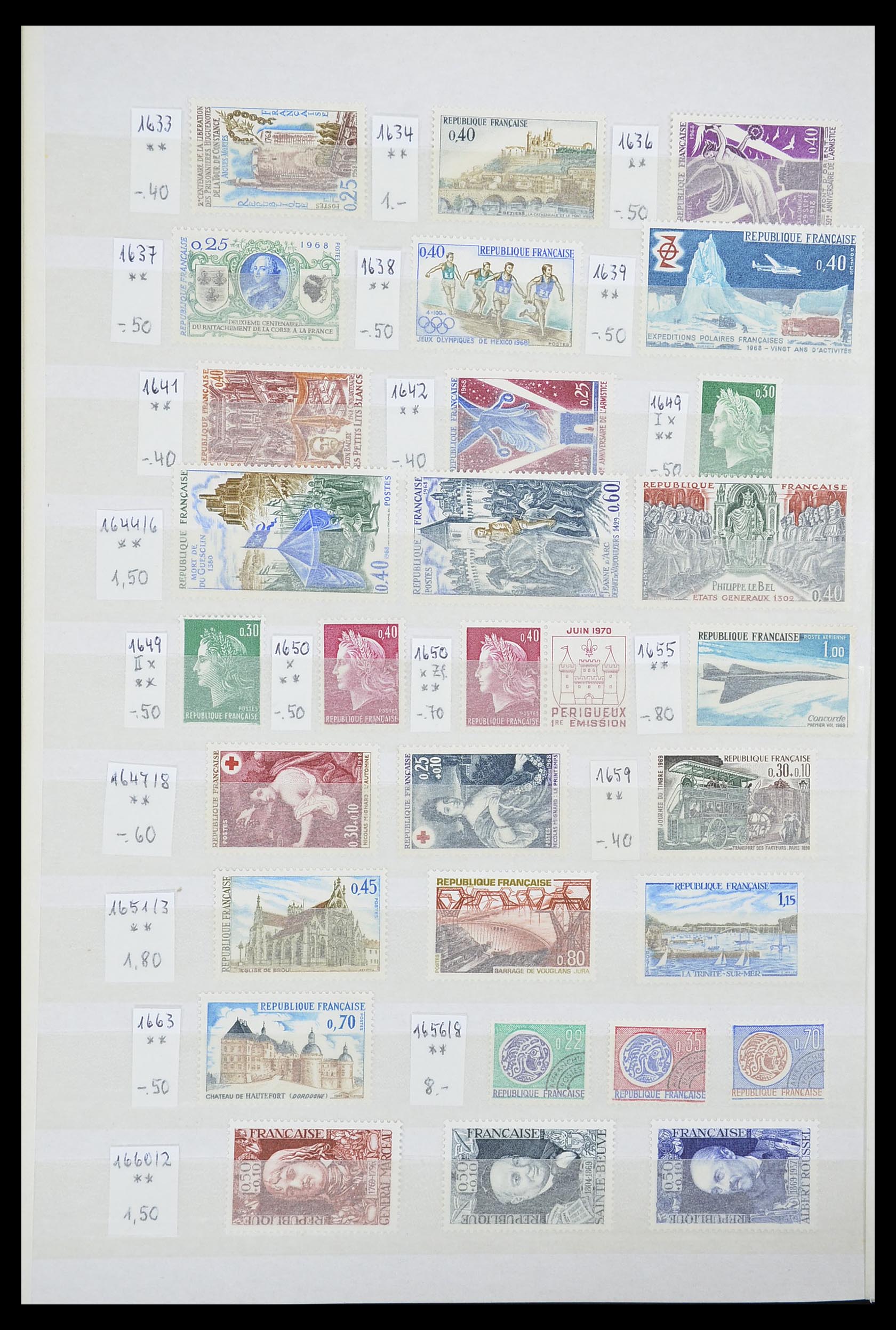 33355 056 - Stamp collection 33355 France 1849-1972.